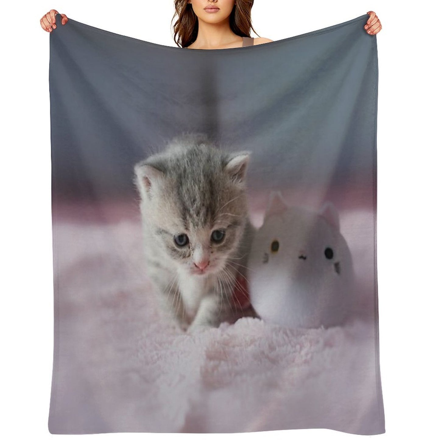 Kitten Versatility Throw Blanket