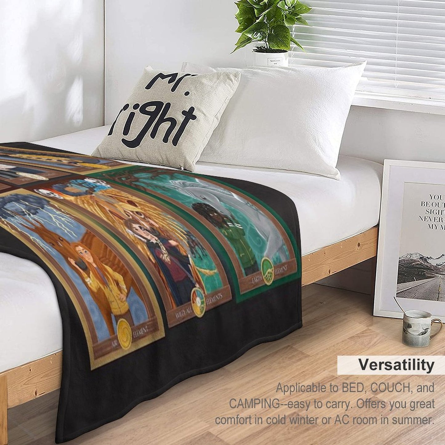 Skandar Character Portraits Multi-functional Throw Blanket
