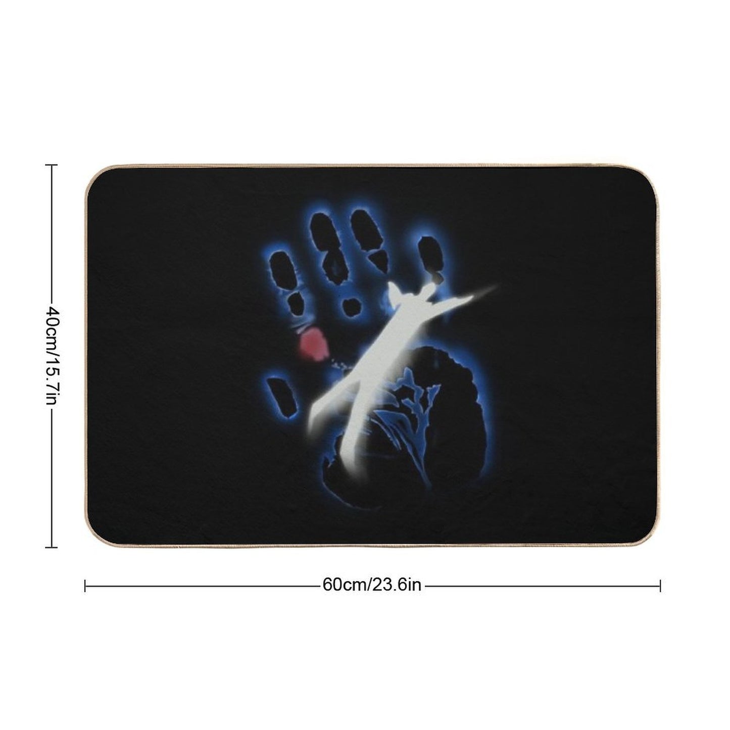 The X-Files Spooky Handprint Easy Maintenance Bath Mat