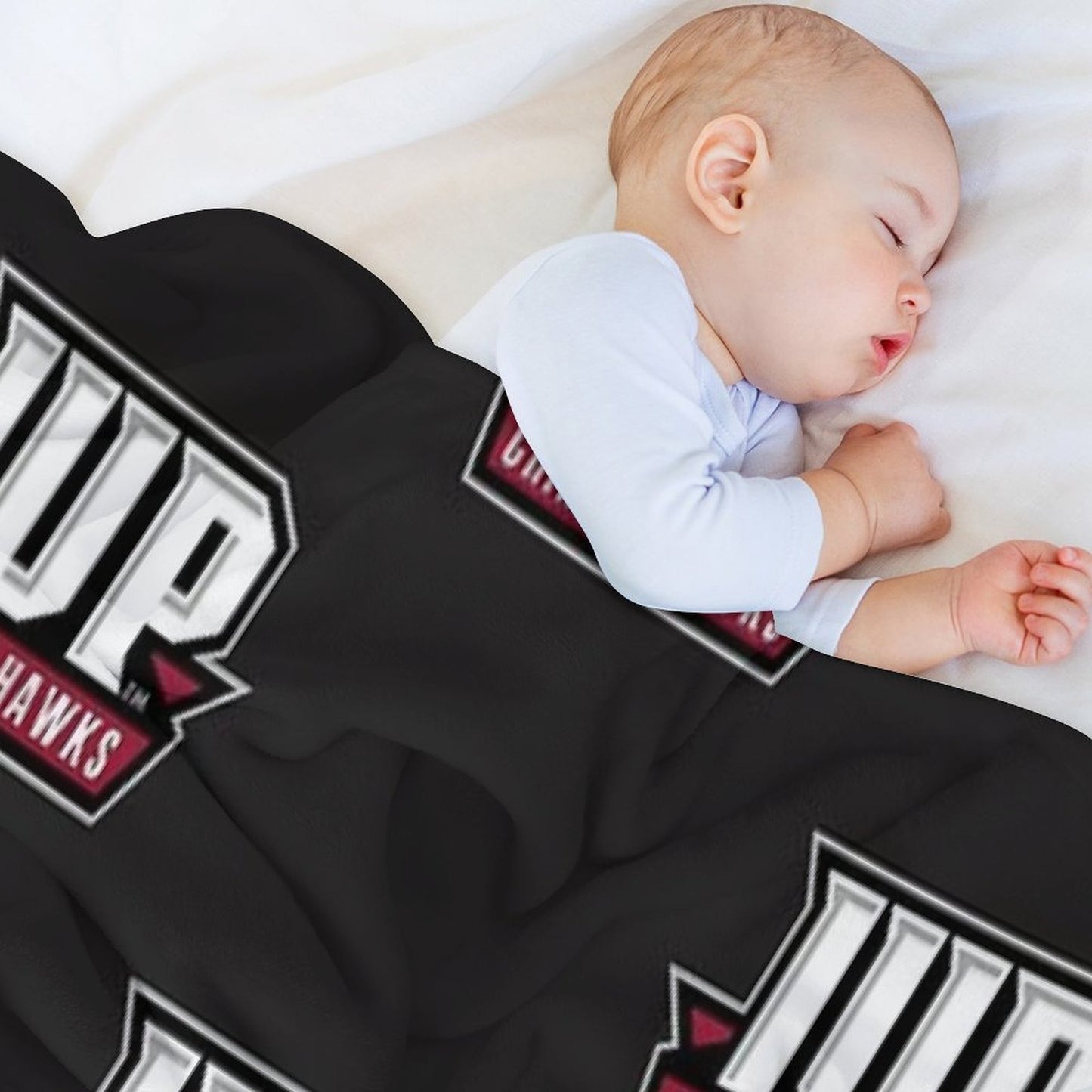 IUP Crimson Hawks Club Classic T-Shirt Eco-conscious Throw Blanket