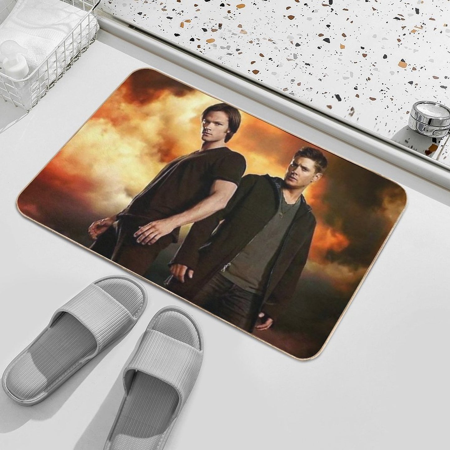 Brothers Winchesters Repositionable Bath Mat