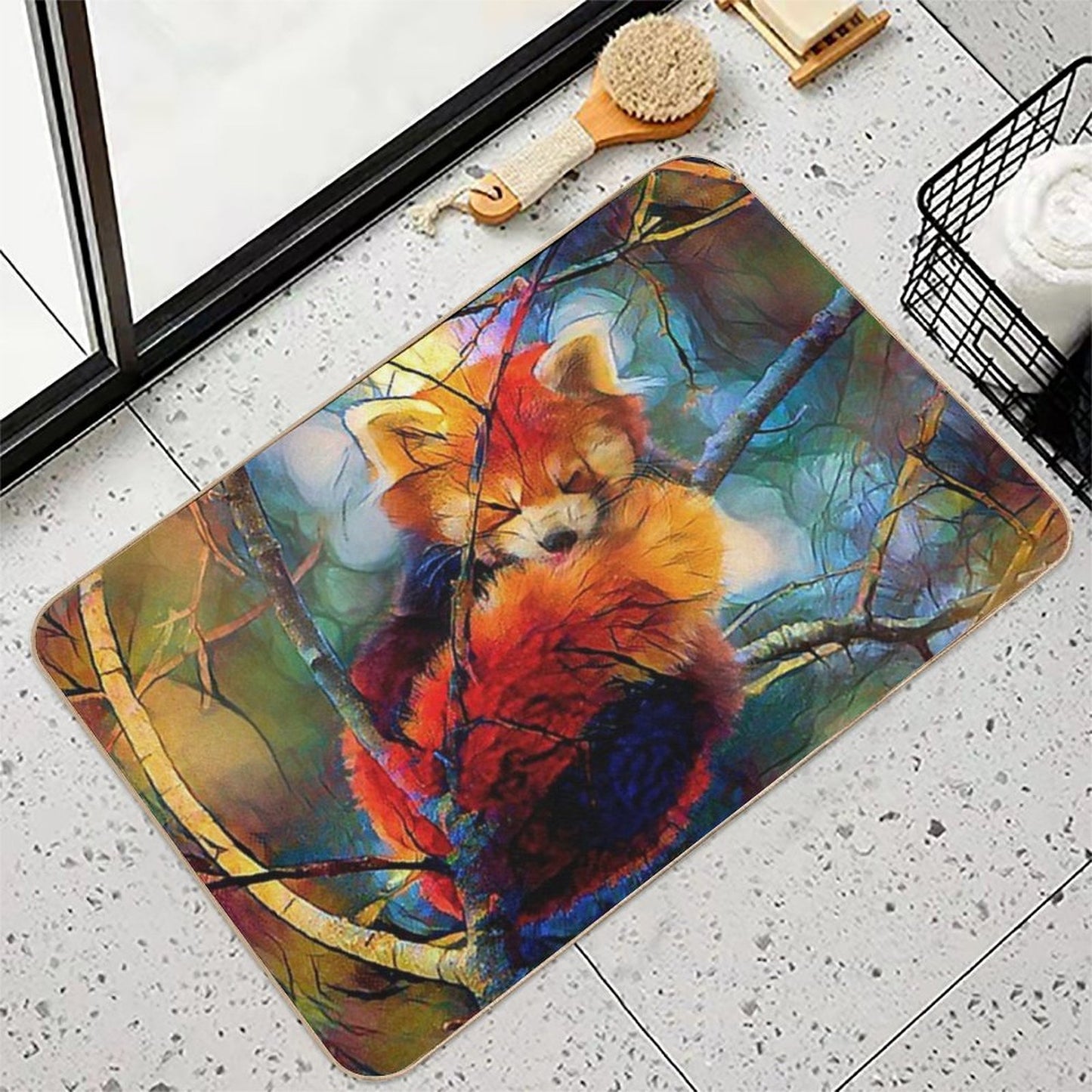 Autumnal Red Panda Multi-Purpose Bath Mat