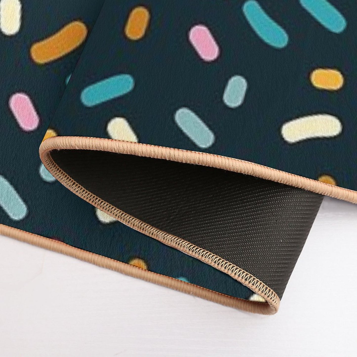 Confetti Sprinkles Pattern  Repositionable Bath Mat