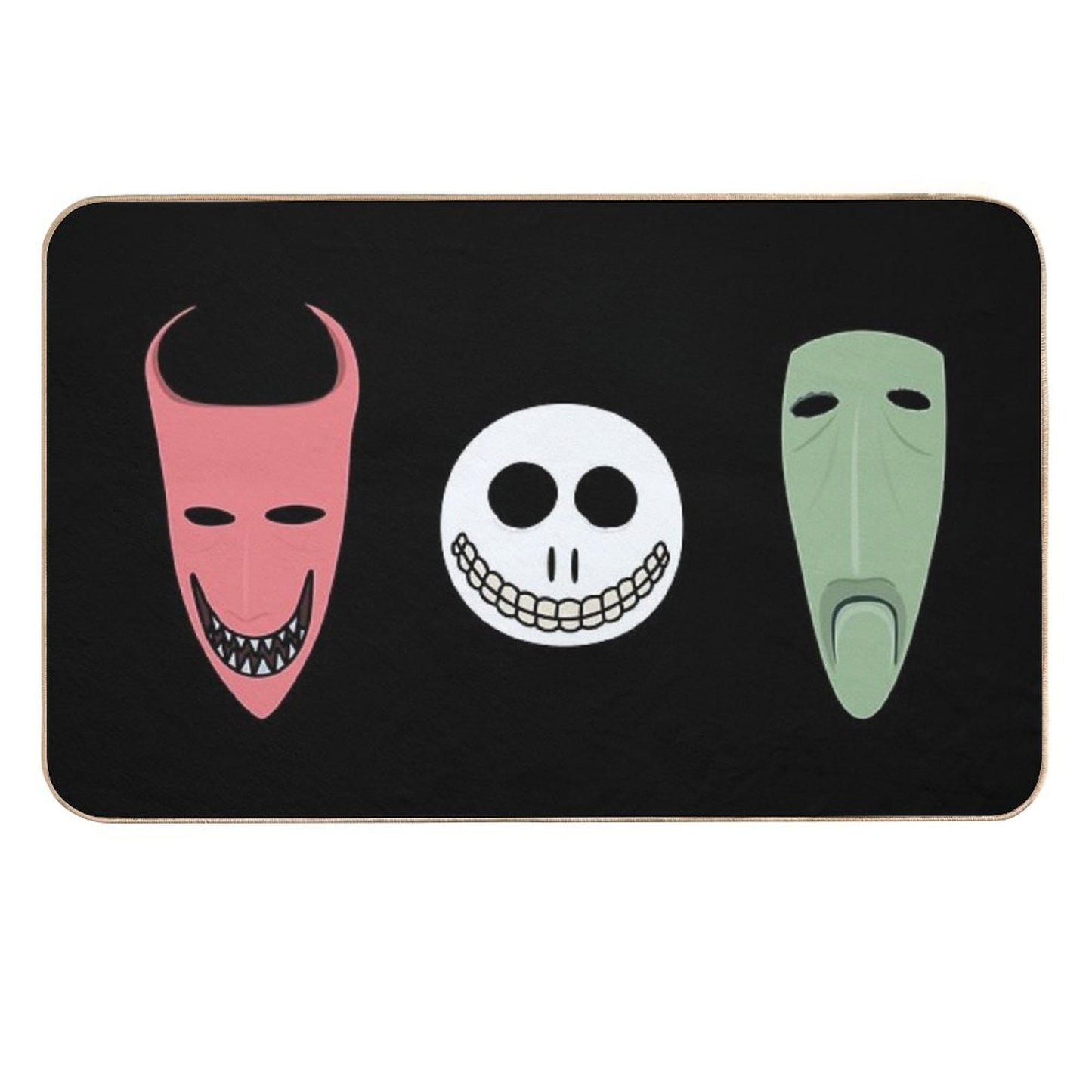 Lock, Shock And Barrel Masks Pet-Safe Bath Mat