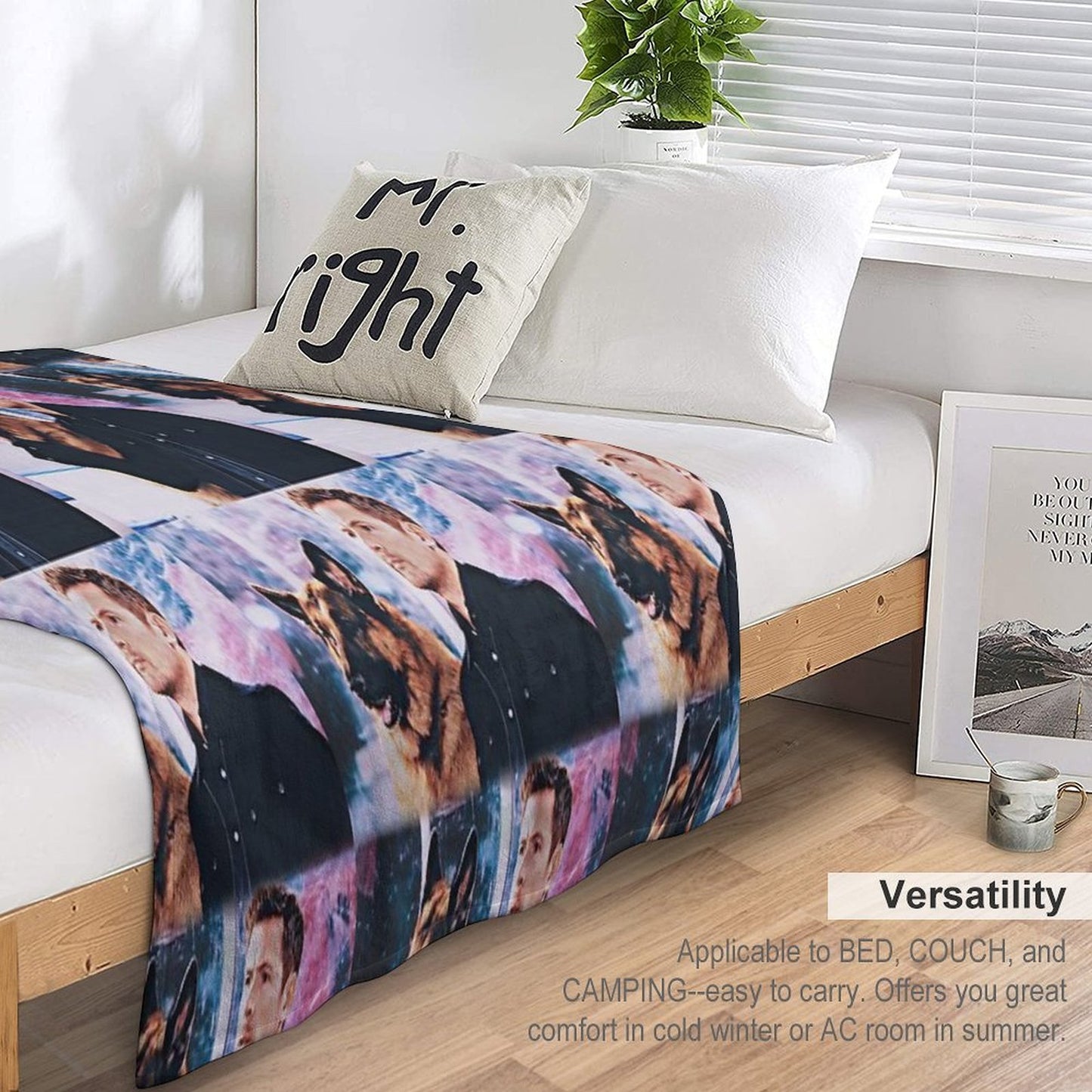 Hudson And Rex Compact Throw Blanket