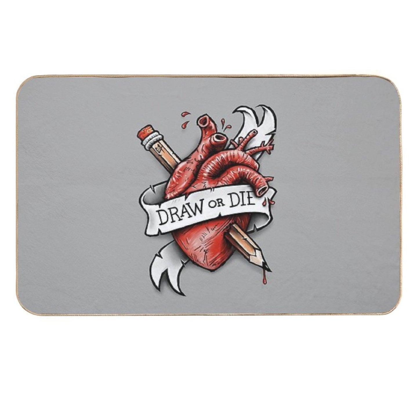 Draw Or Die Anti-Trip Bath Mat