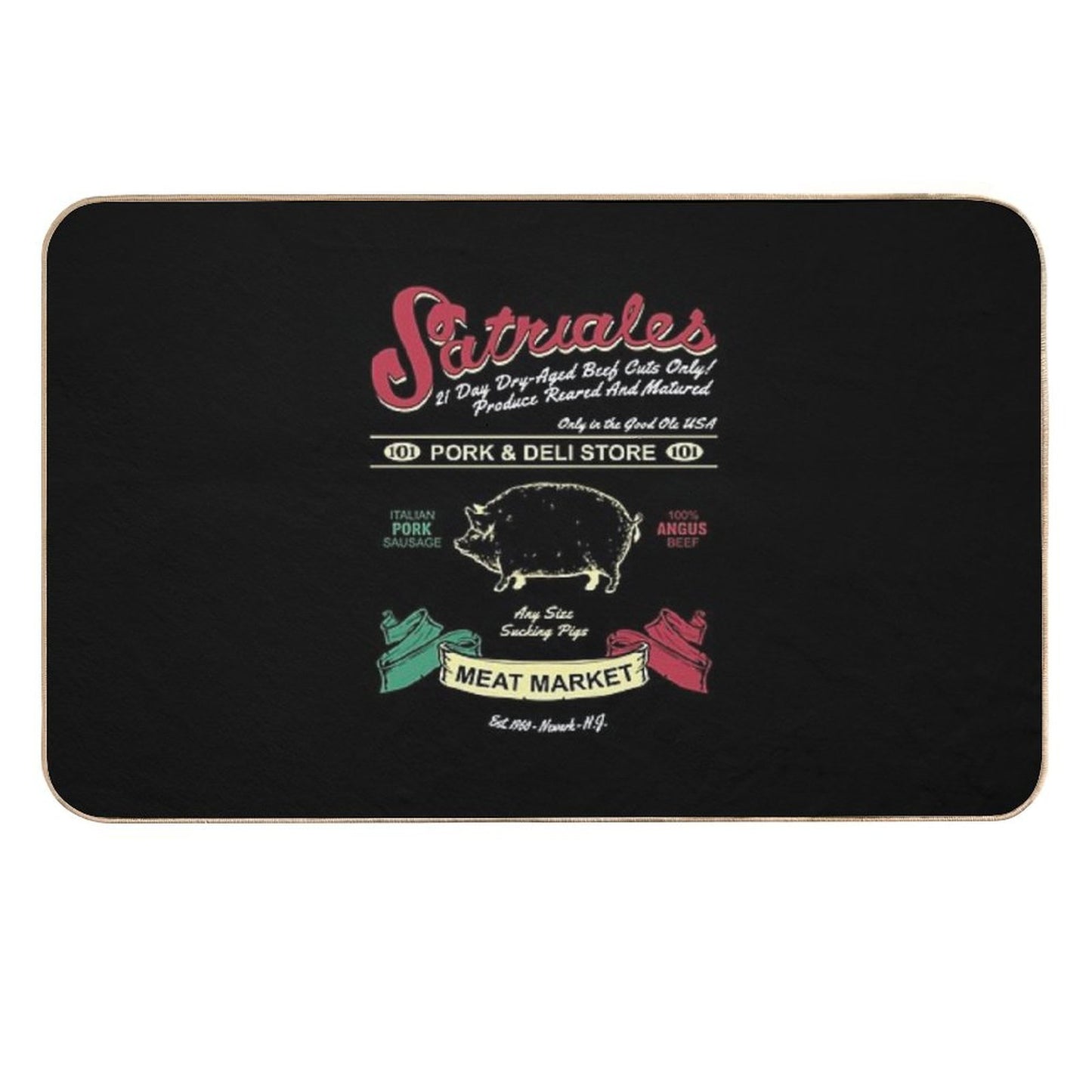 Satriale's Pork & Deli Store Meat Market Durable Bath Mat