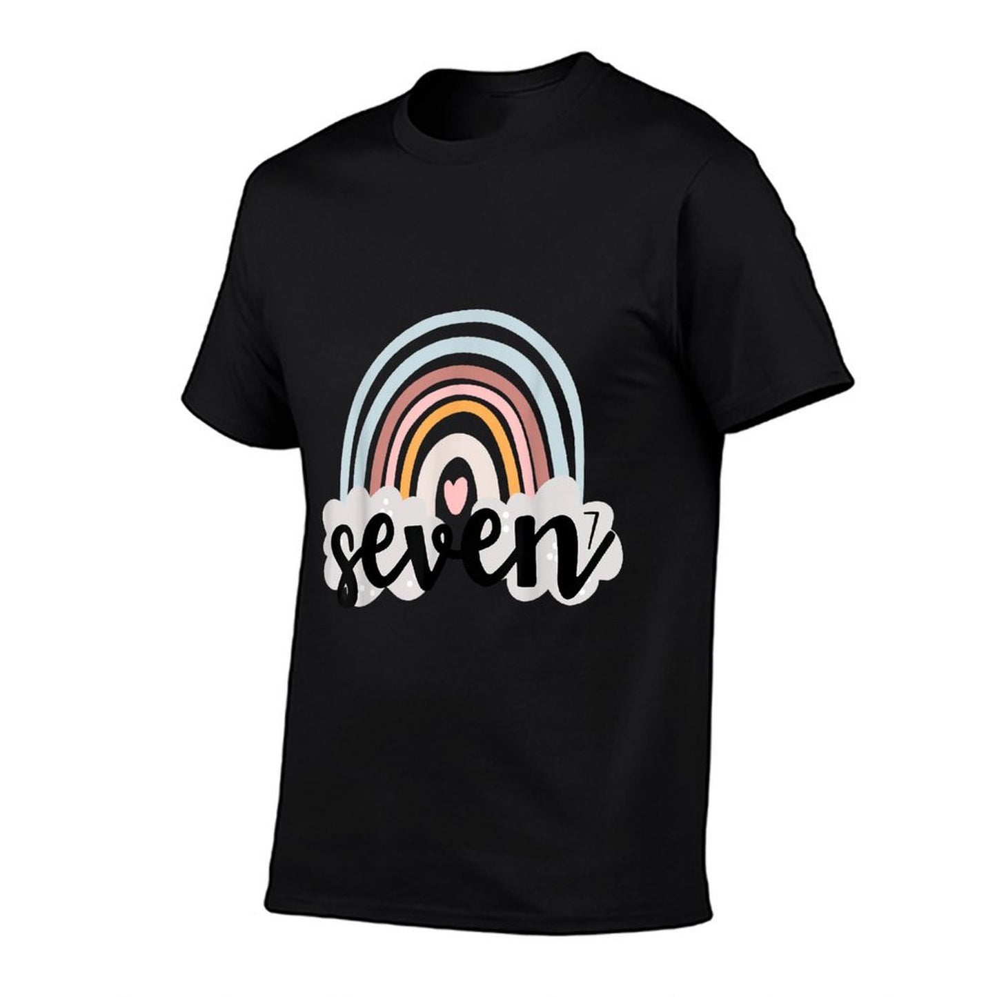 Seven Year Birthday Rainbow Party Boho Family 7 Year Old Odor-resistant T-Shirt