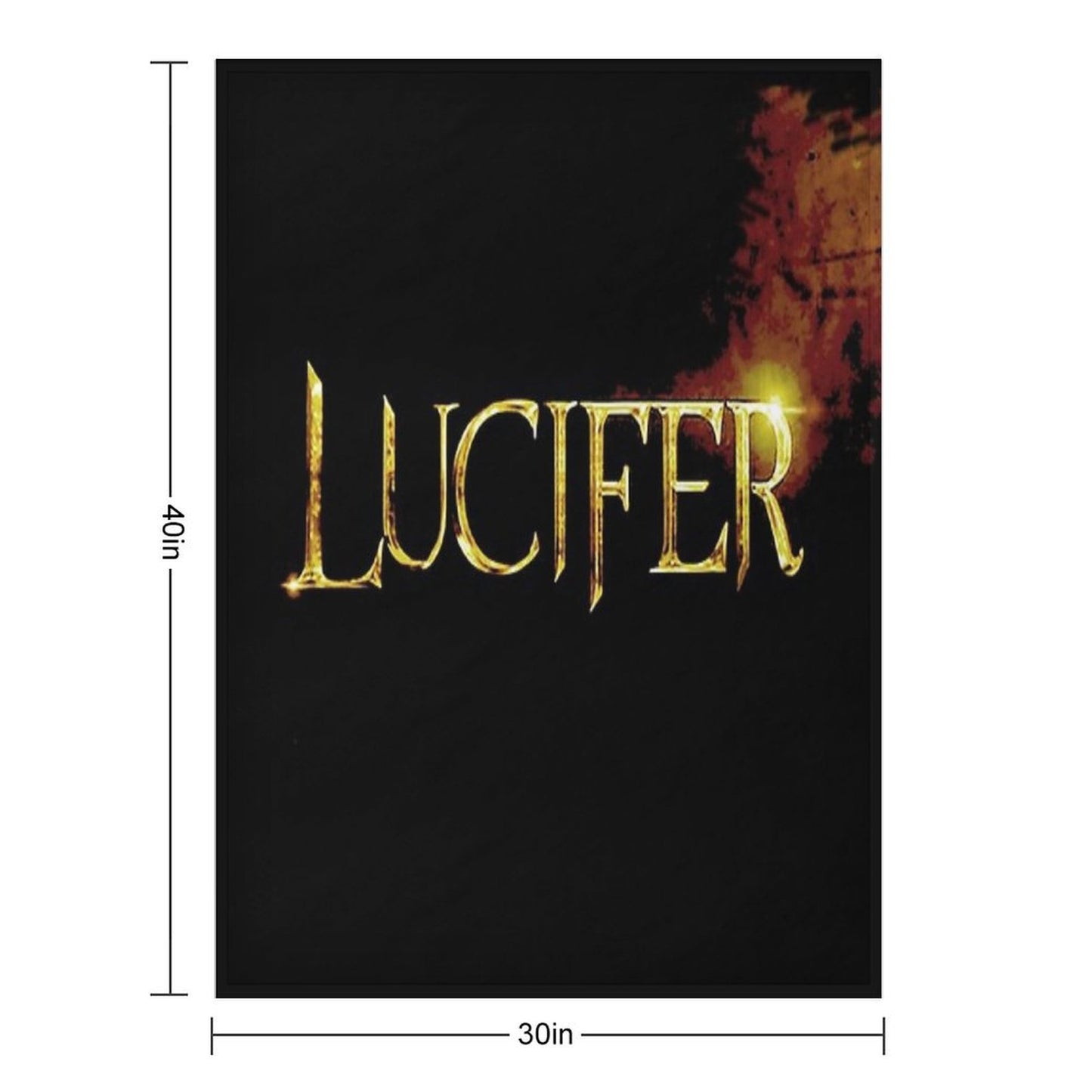 LUCIFER! Sustainable Throw Blanket
