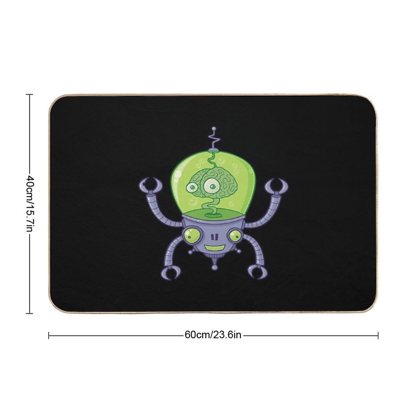 Brainbot Robot with Brain Absorbent Bath Mat