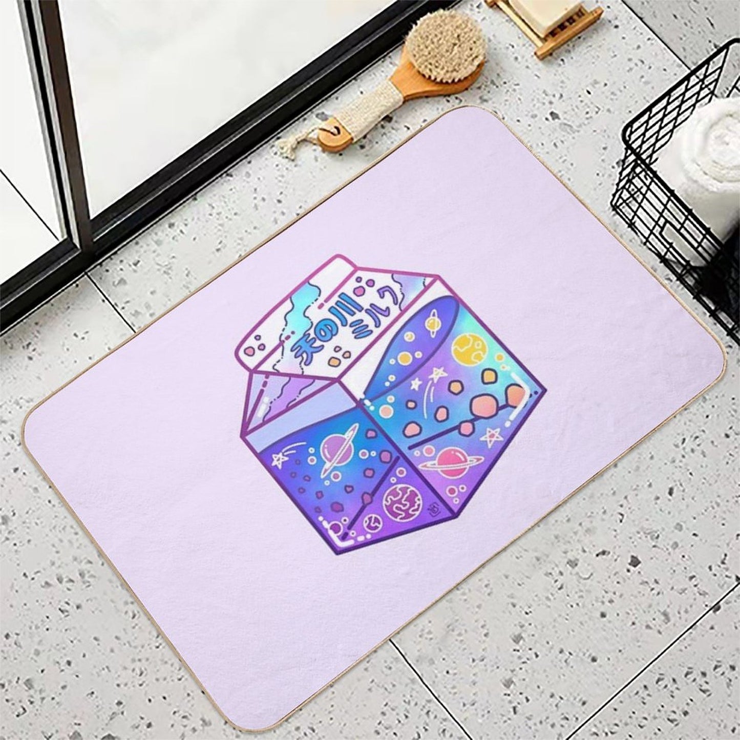 Milky Way Milk Carton Eco-Friendly Bath Mat