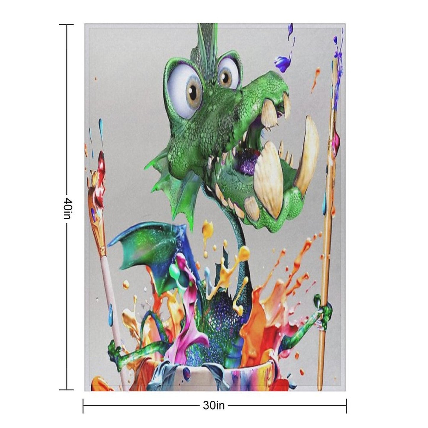 Dragon Artist Eco-conscious Throw Blanket