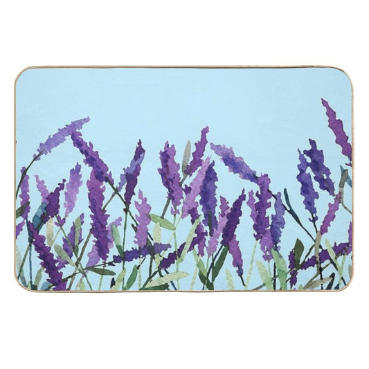 Violet Lavender  Non-Slip Bath Mat