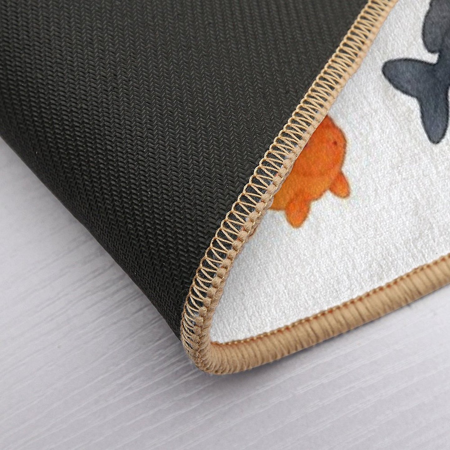 Watercolor Japanese Goldfish - Kawaii Watercolour Style Odorless Bath Mat