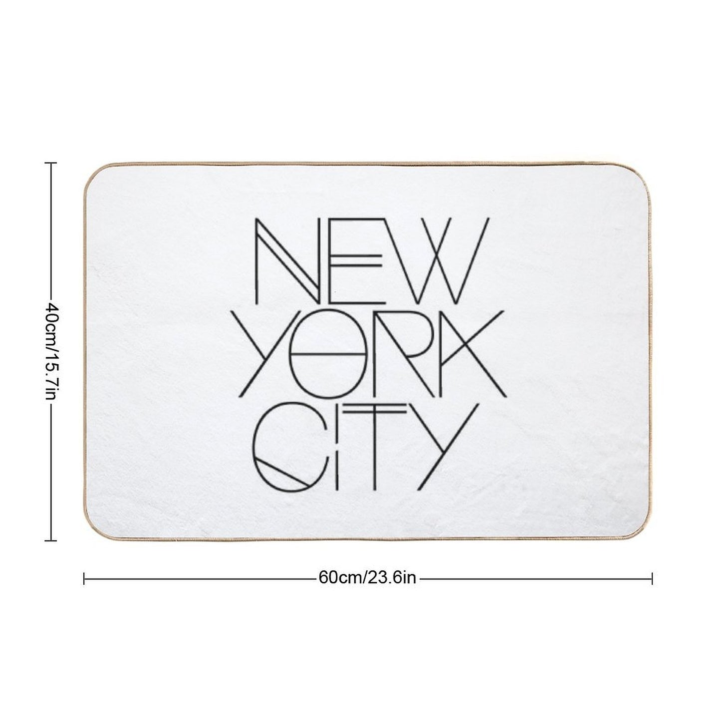 New York City. Eco-Friendly Bath Mat