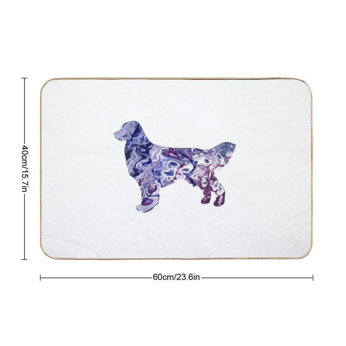 Golden Retriever Easy Maintenance Bath Mat