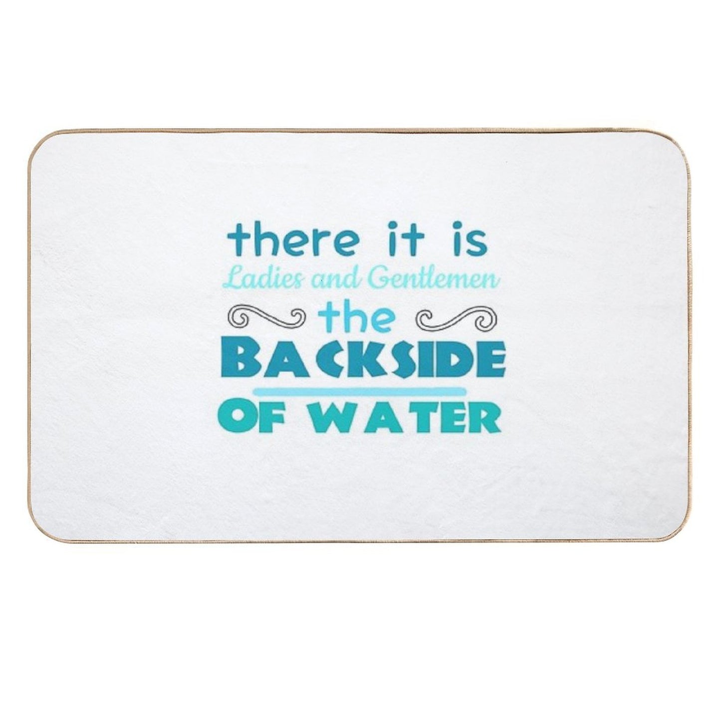 The Backside of Water-jungle Cruise Versatile Bath Mat