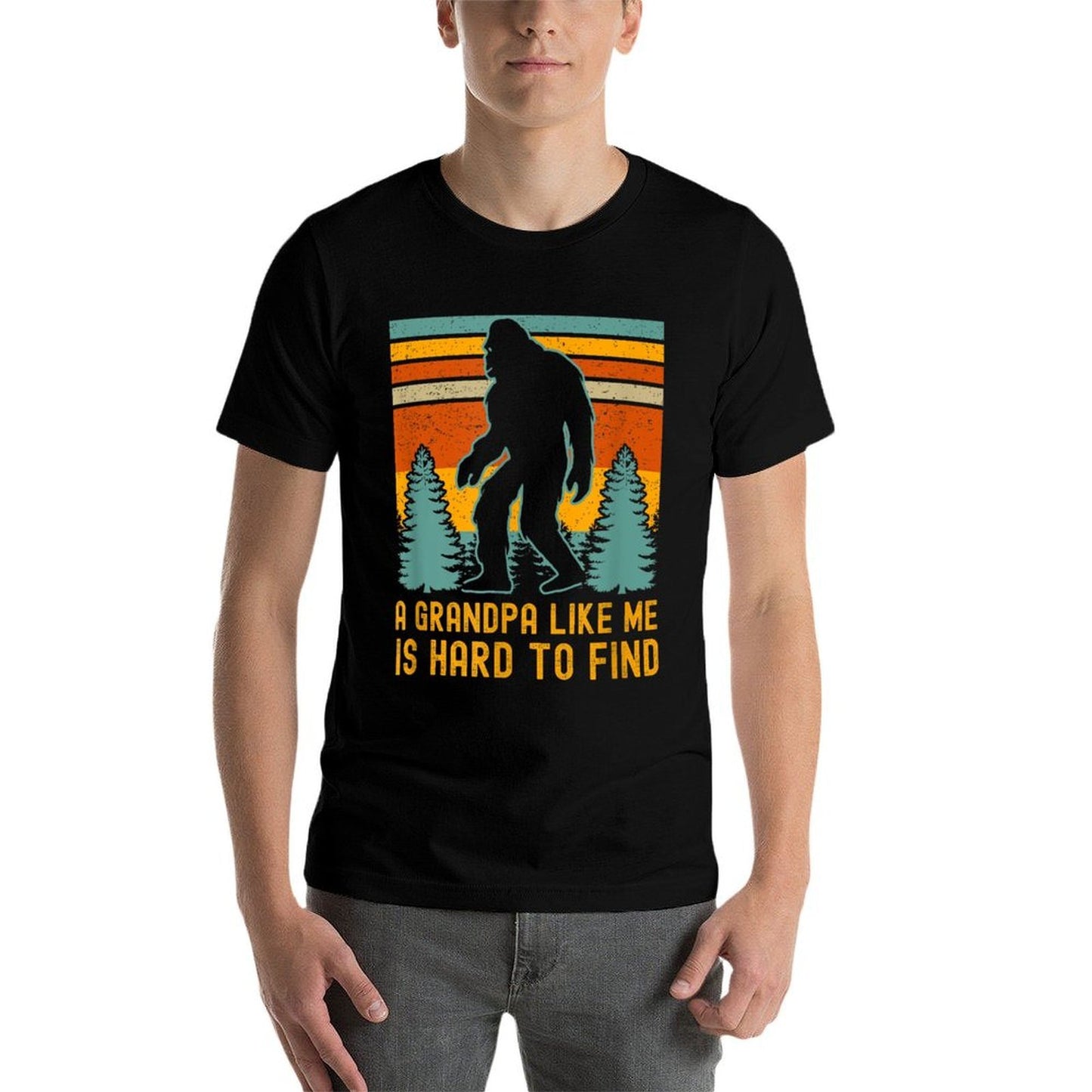 A Grandpa Like Me Is Hard To Find, Bigfoot Grandpa Vintage-inspired T-Shirt