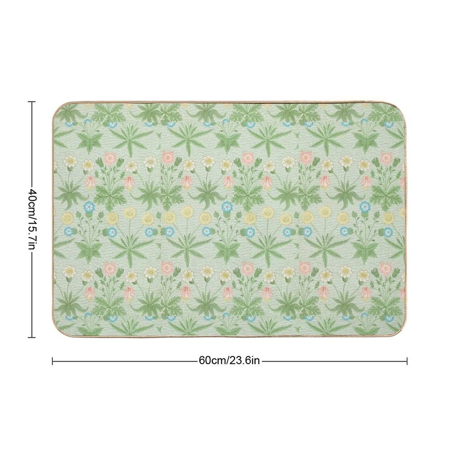 William Morris Patterns Eco-Friendly Bath Mat