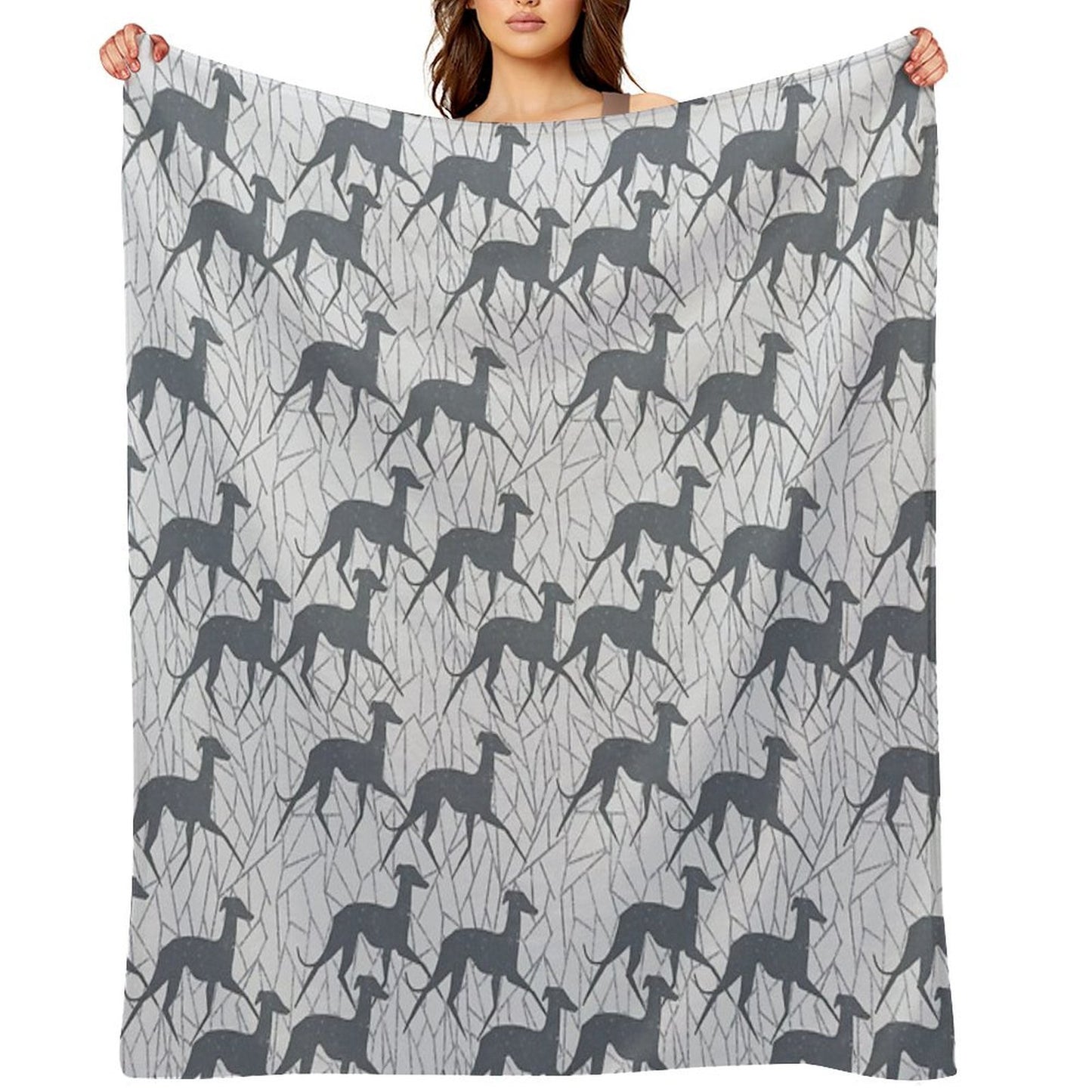 Italian Greyhounds Shrink-resistant Throw Blanket