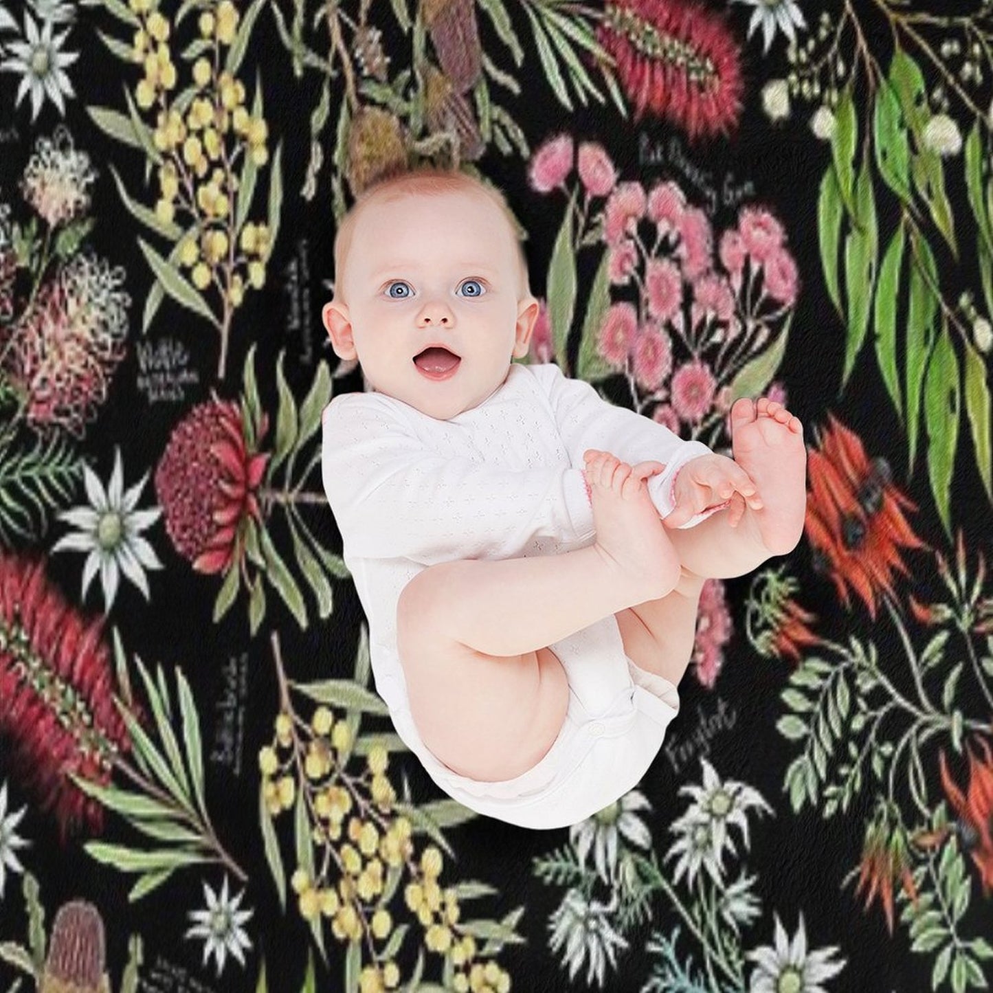 Australian Botanics - Jet Black Easy Care Throw Blanket