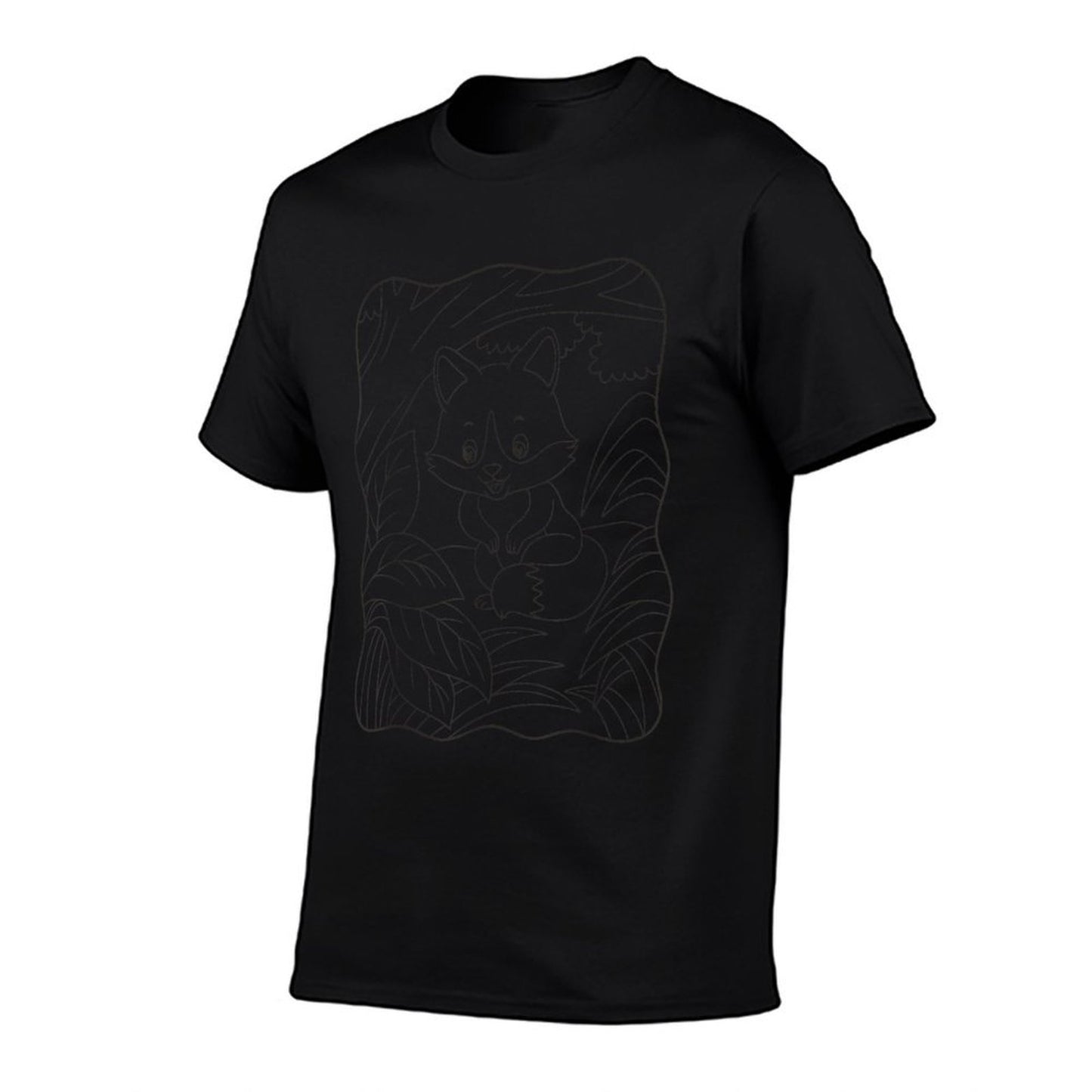 Fox Mandala to Color for Children Heathered Texture T-Shirt