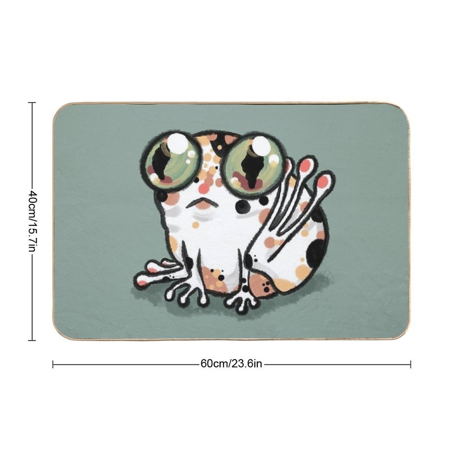 Gigi La Grenouille (frog) Versatile Bath Mat