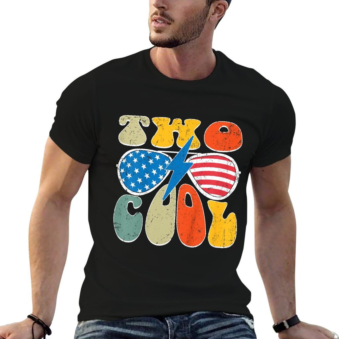 Kids Two Cool 2nd Birthday Gifts 2 Year Old Boy Second Bday Party Versatile T-Shirt