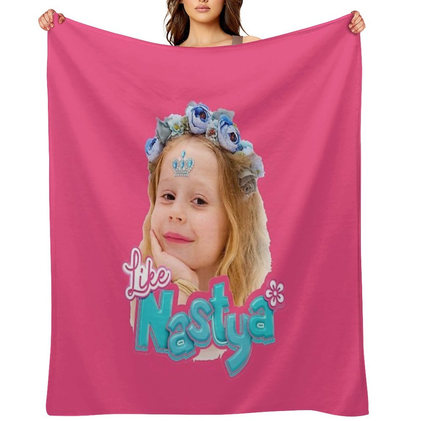 Like Nastya Girl Gift-ready Throw Blanket
