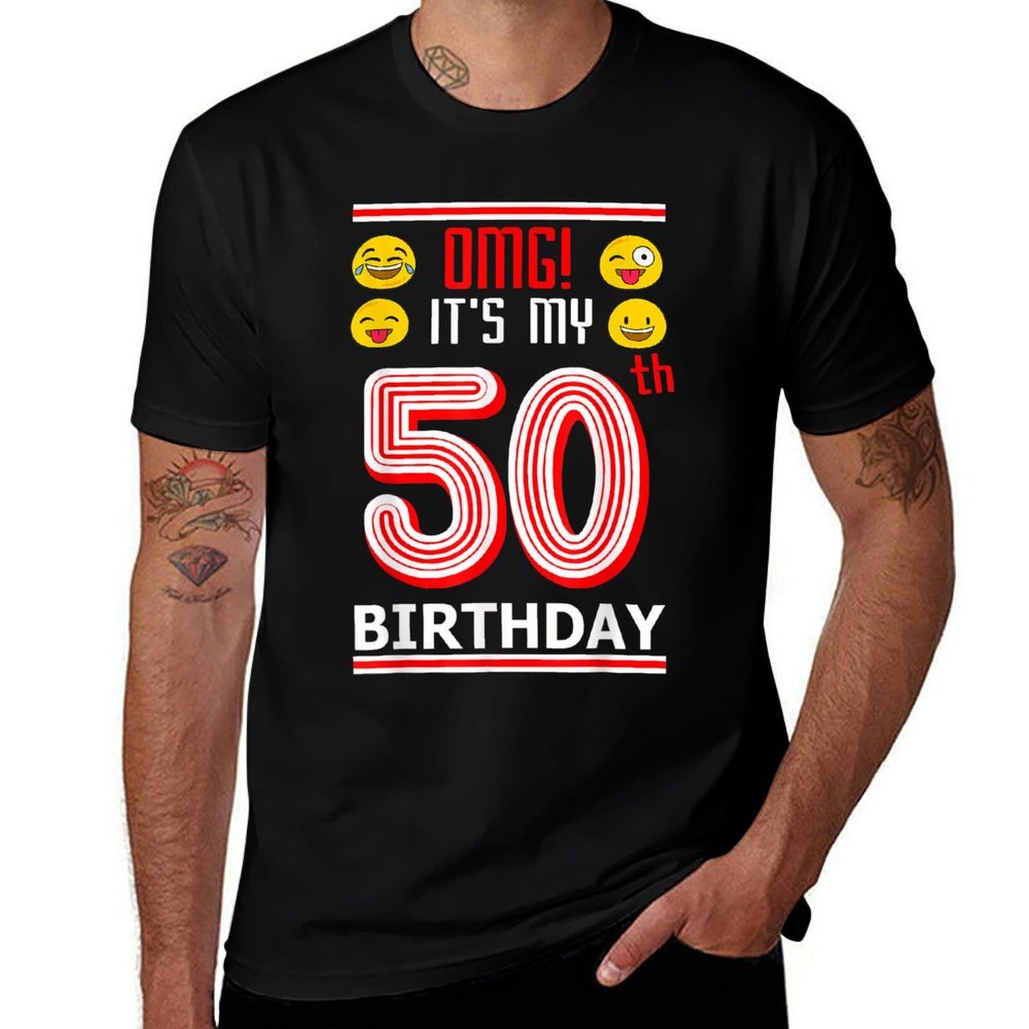 50th Birthday Tshirt OMG Its My Birthday 50 Year Old Comfortable T-Shirt