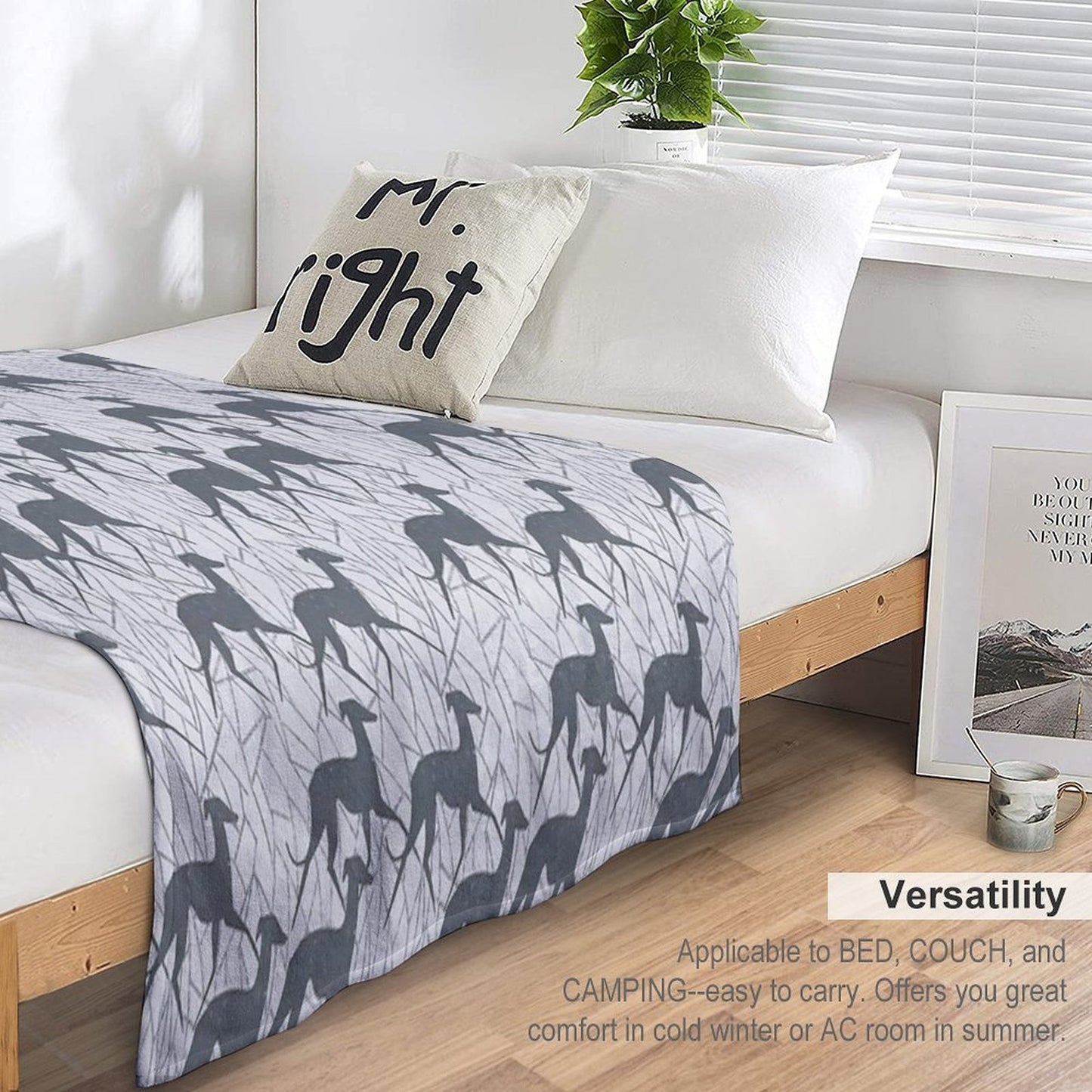 Italian Greyhounds Shrink-resistant Throw Blanket