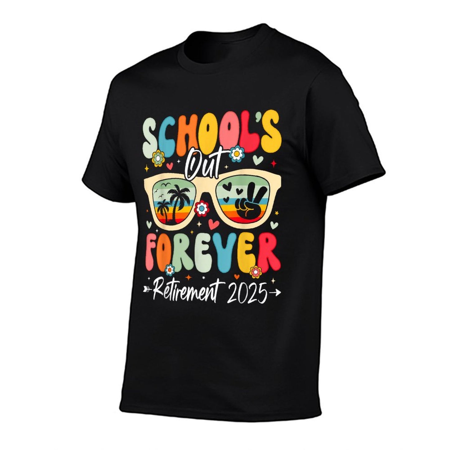 Retirement 2025 Women School's Out Forever Retired Teacher Soft T-Shirt