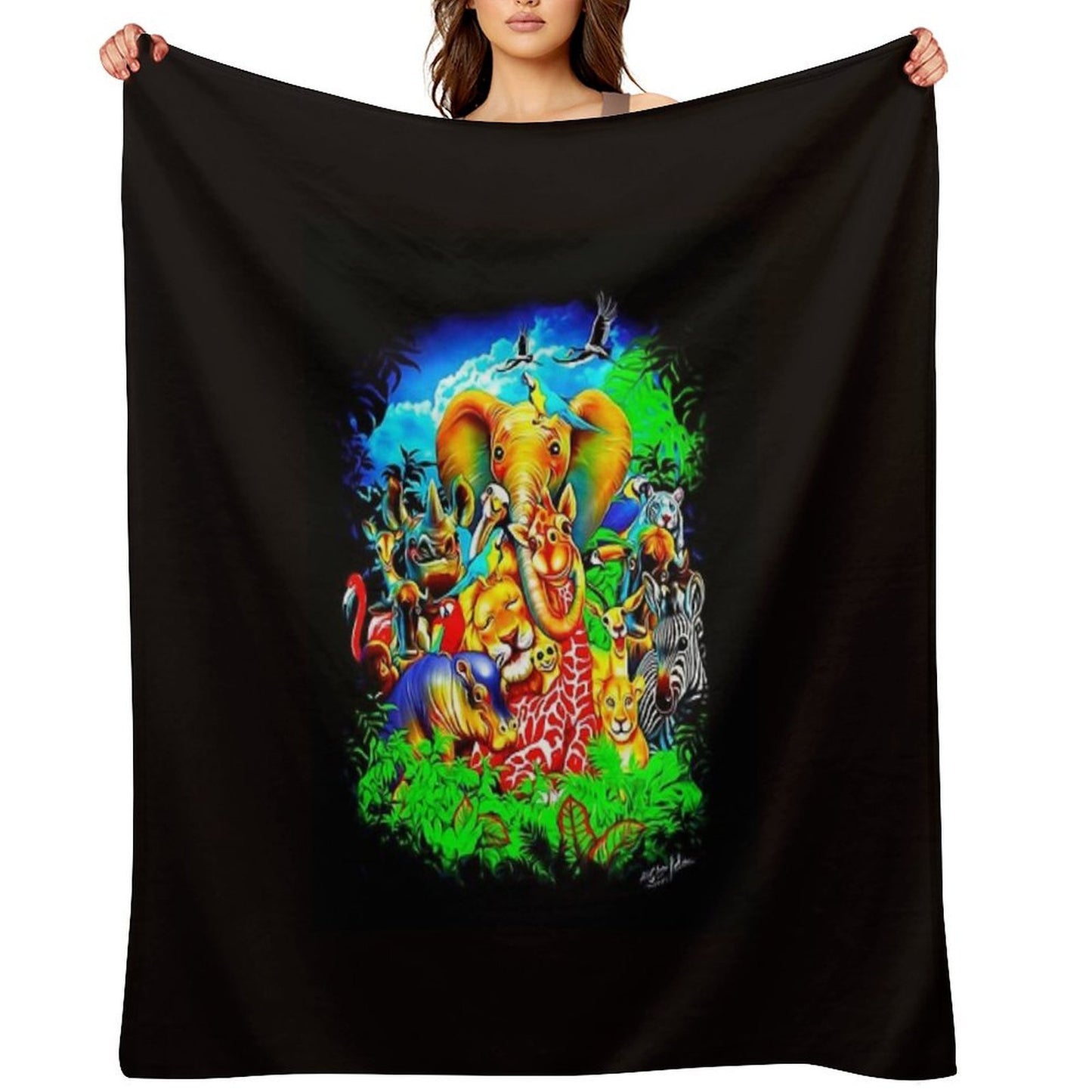 Halloween Spooky Scary Travel-friendly Throw Blanket