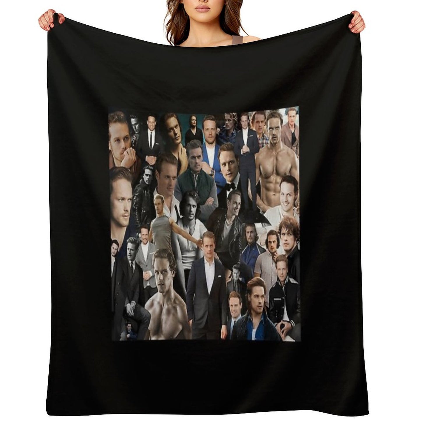 Sam Heughan Velvety-soft Throw Blanket