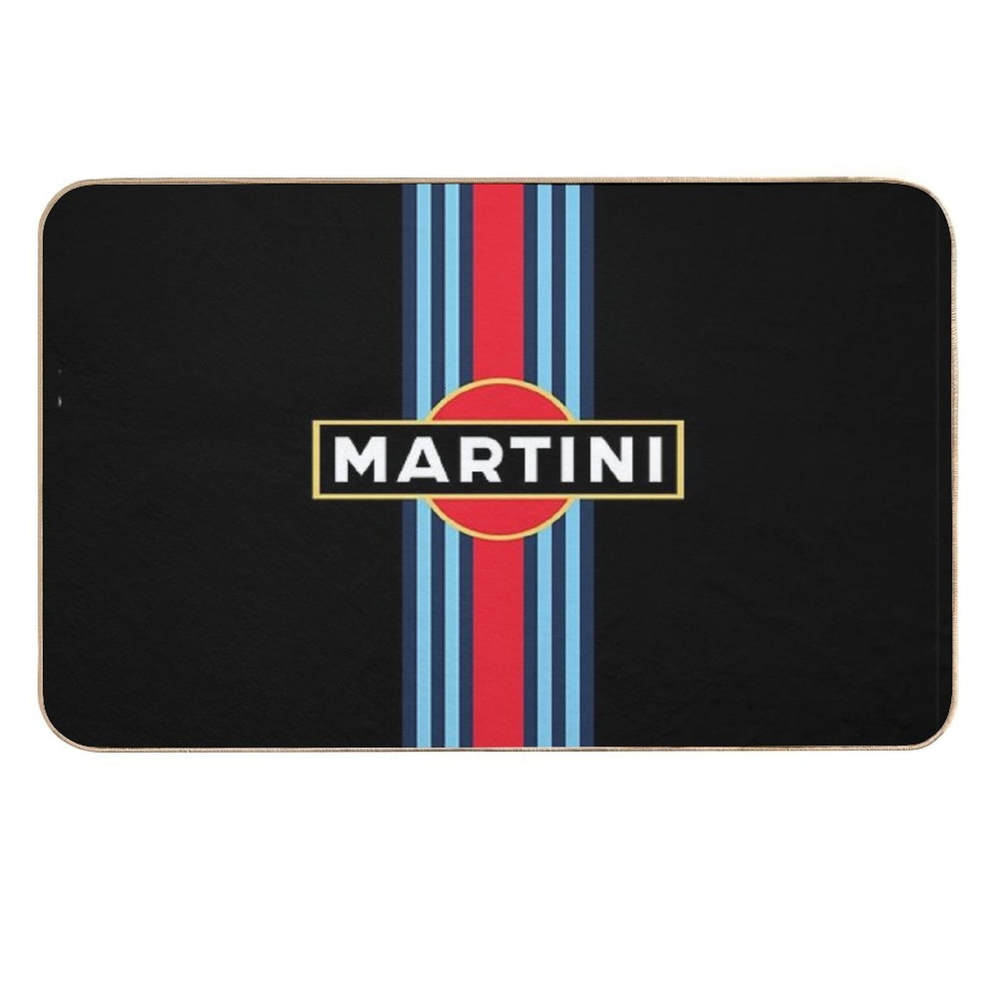 Martini Racing Stripe High-Traffic Bath Mat