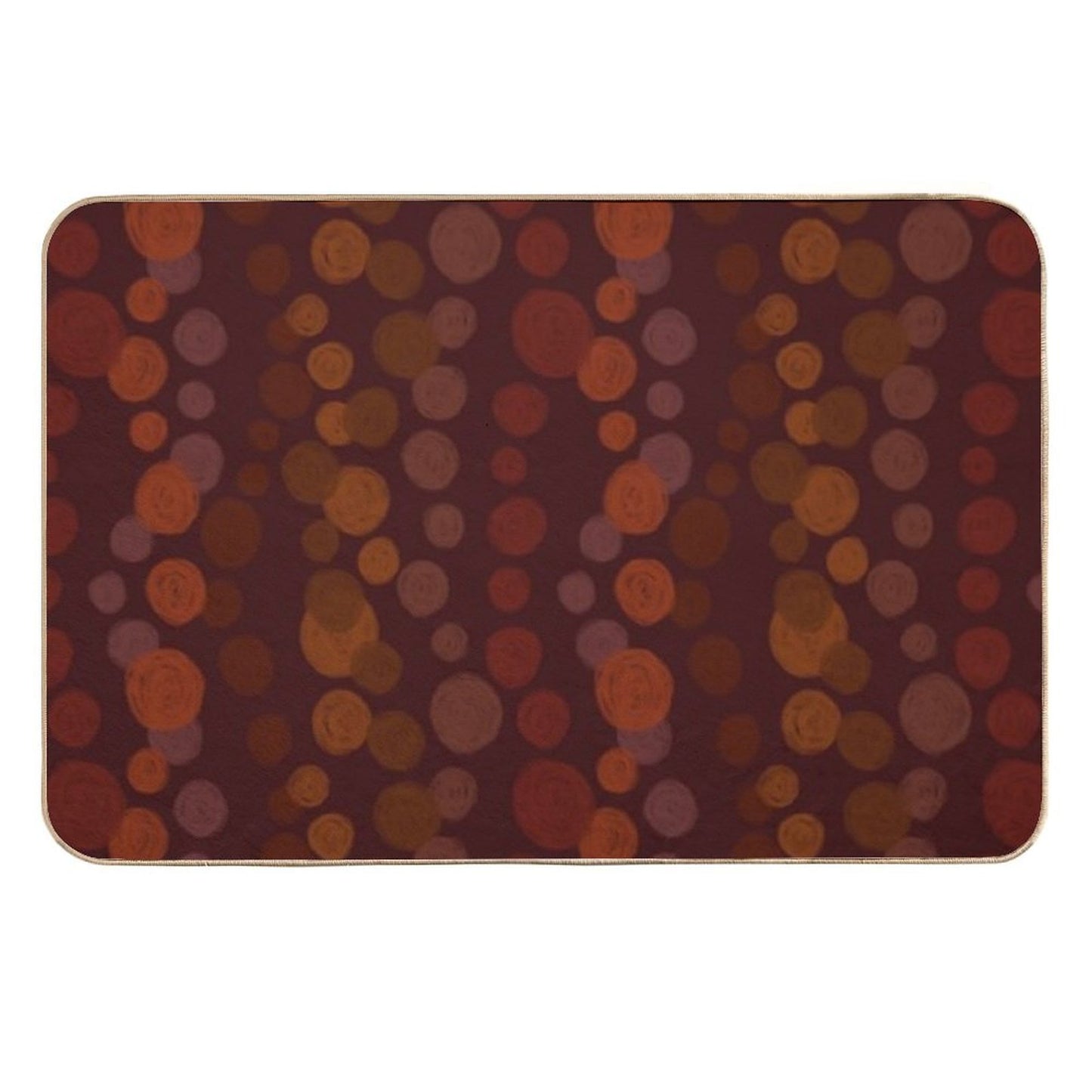 Autumn Dots Stain-Proof Bath Mat