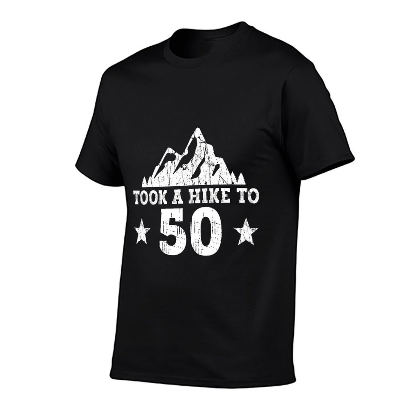 Took A Hike To 50 - Hiking 50th Birthday Hiker Premium Heathered Texture T-Shirt