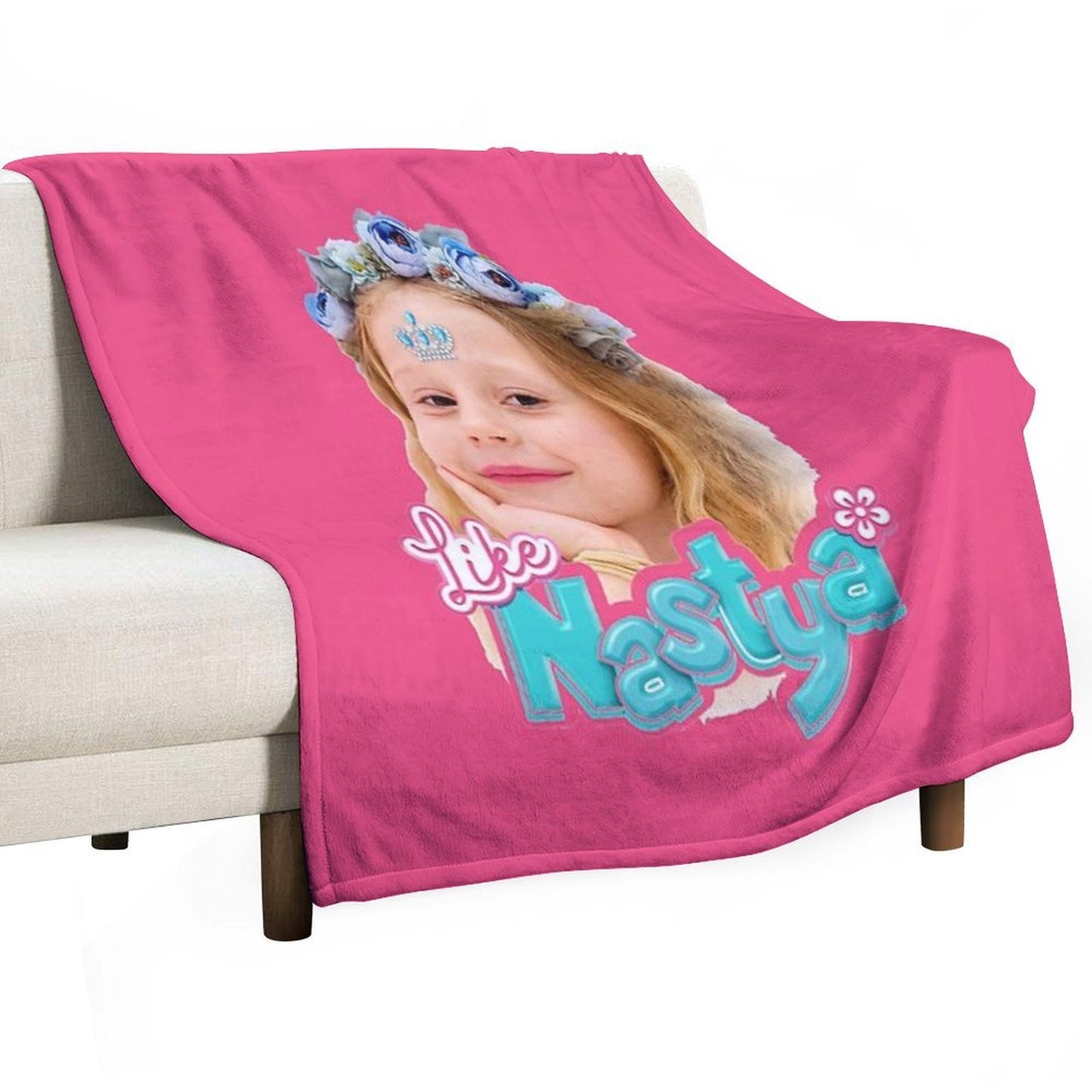 Like Nastya Girl Gift-ready Throw Blanket