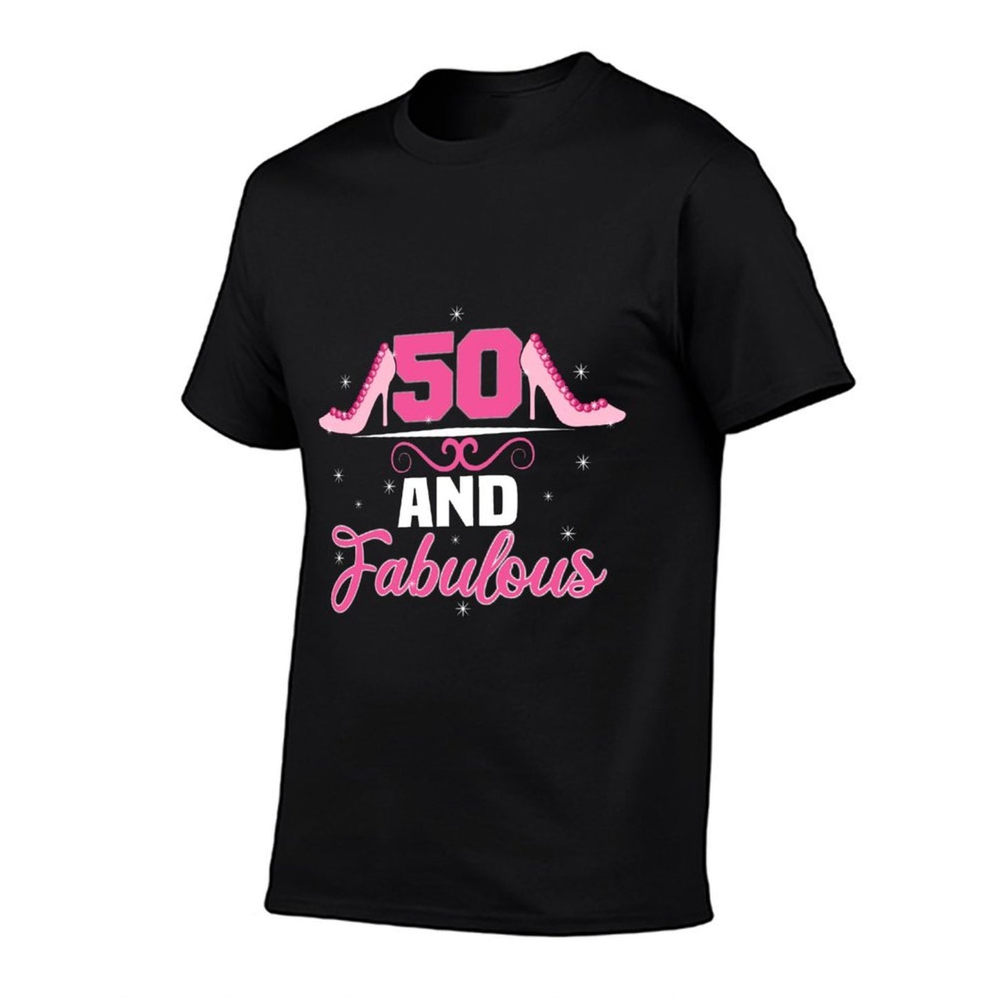 50 And Fabulous T-shirt. 50th Birthday Sweatshirt Stretchy T-Shirt
