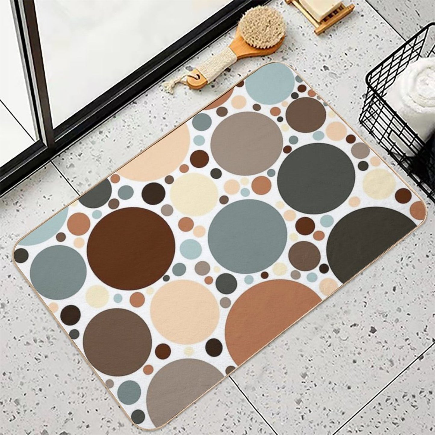 Dots Dots And More Dots Stain-Proof Bath Mat