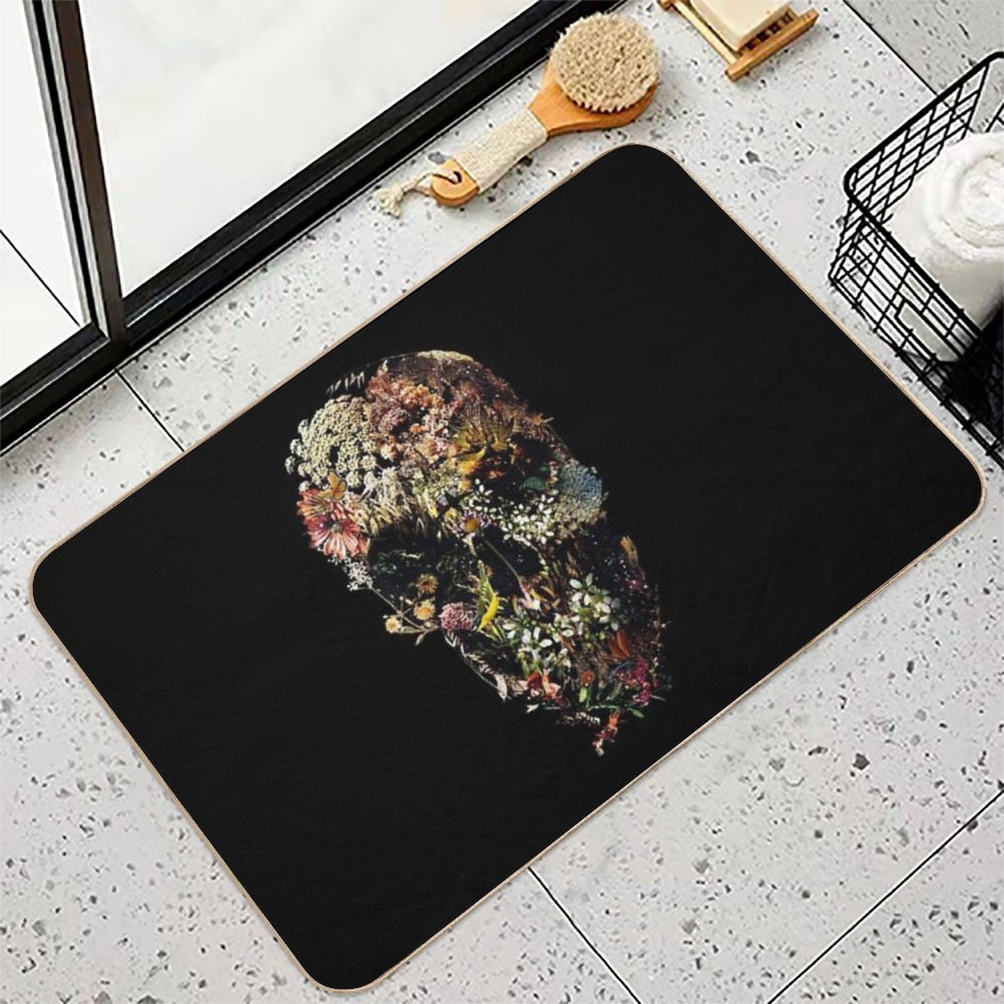 Smyrna Skull Eco-Friendly Bath Mat