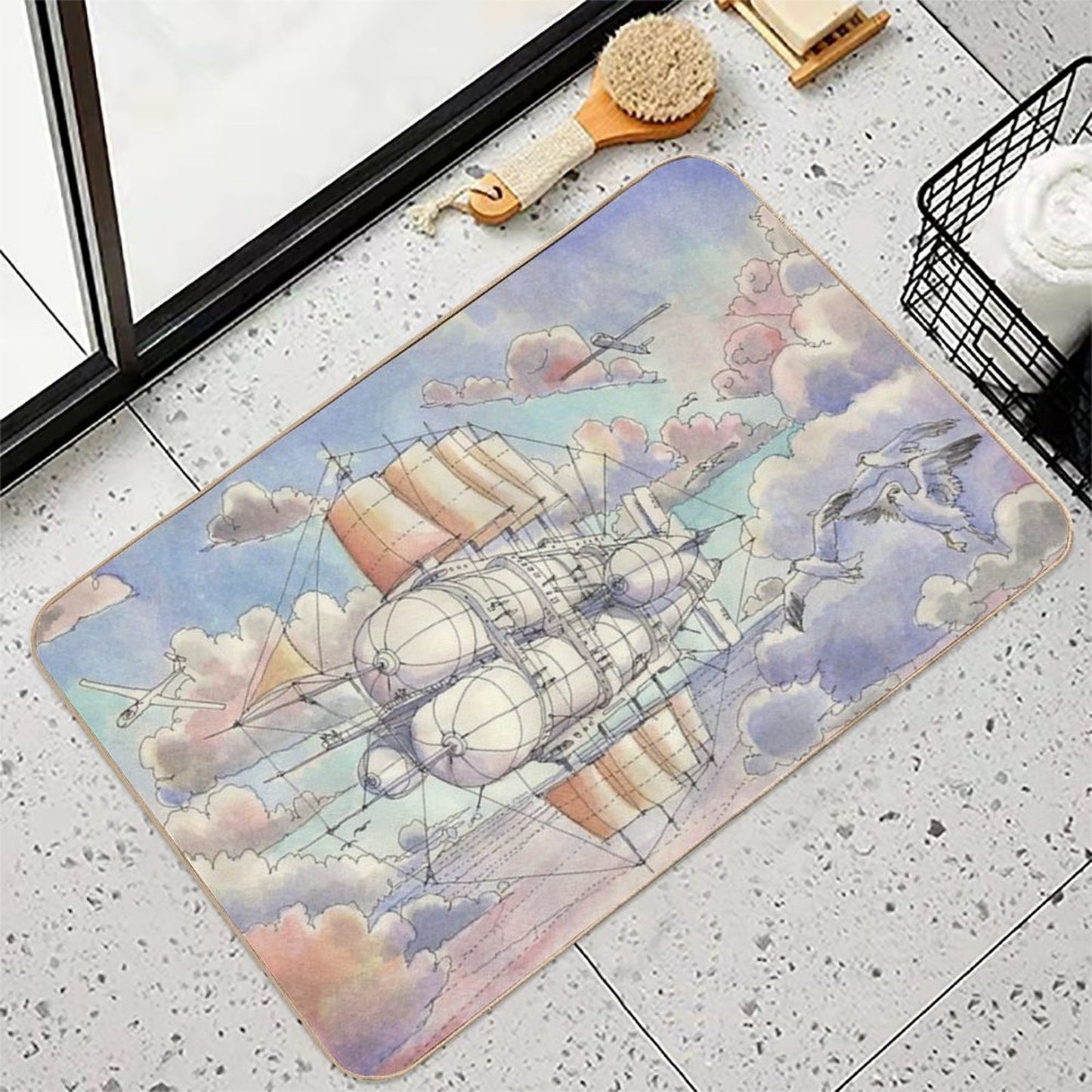 Il Veliero Volante Rapid-Drying Bath Mat