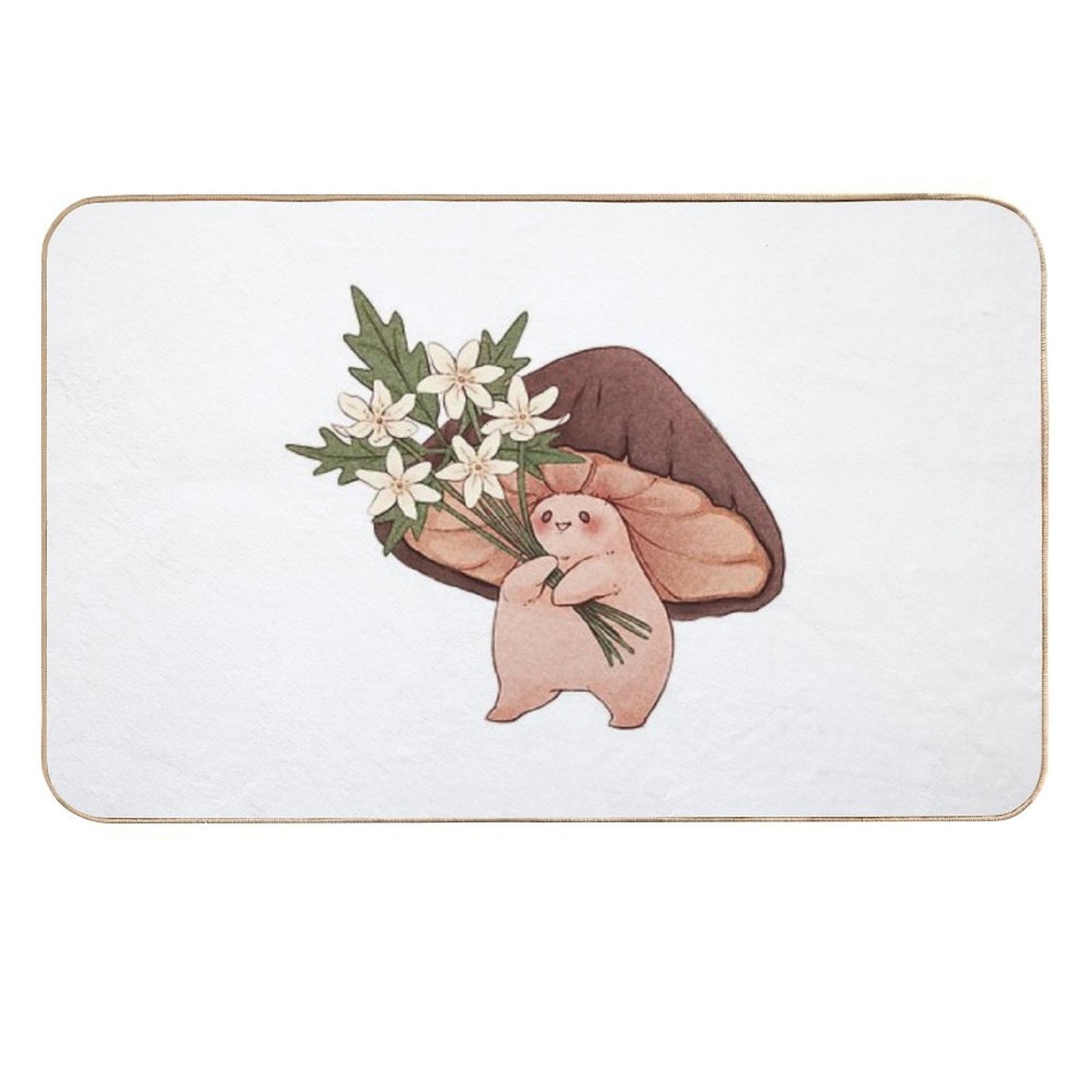 Spring Flowers Dirt-Trapping Bath Mat