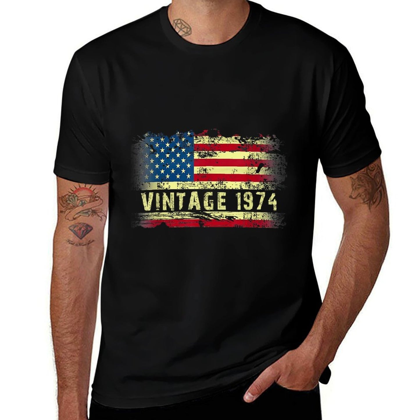 Vintage 1974 50 Years Old American 50th Birthday Gifts Classic T-Shirt