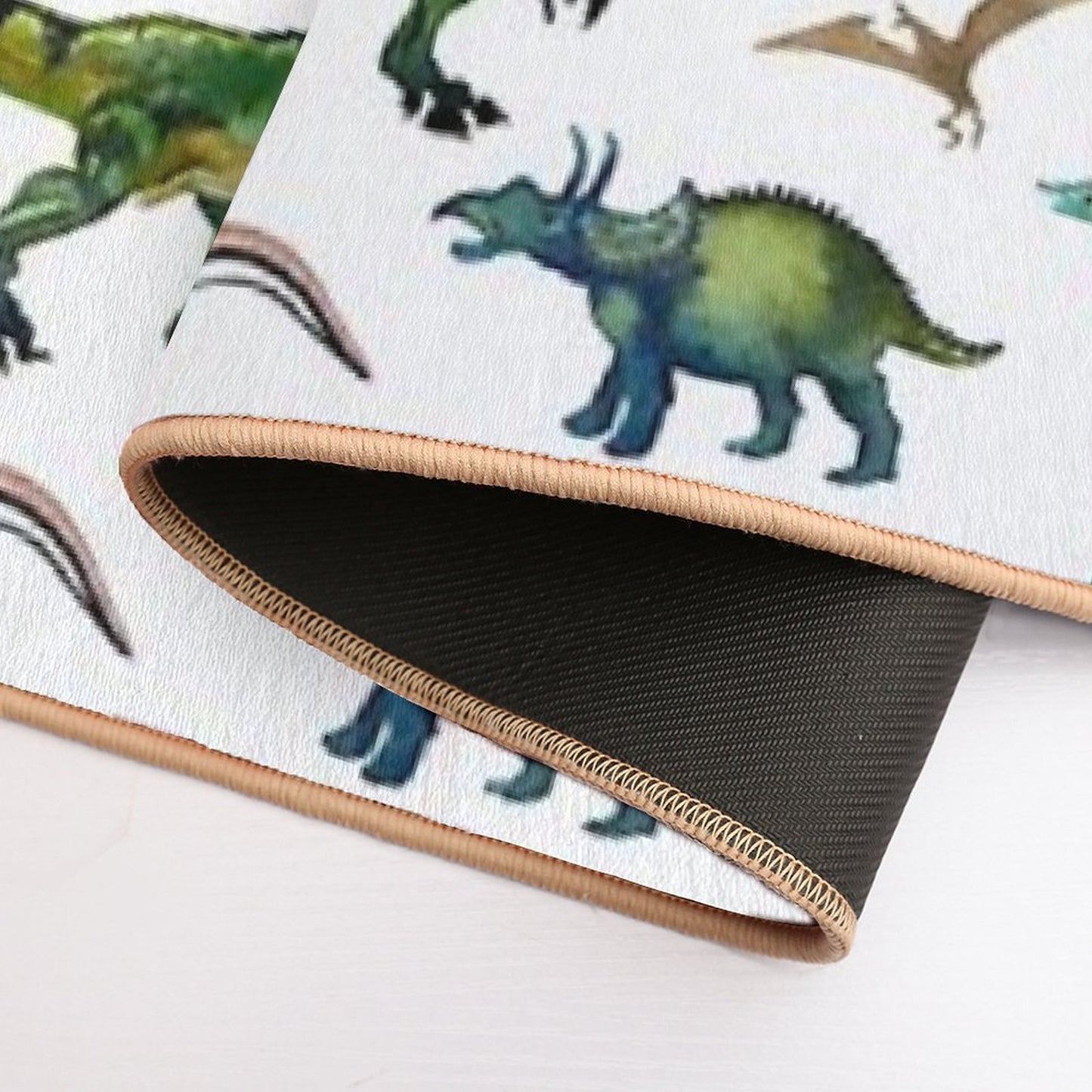 Dino-Mite Dreams for Kids Trendy Dinosaur Pattern Unique Gift Idea. Anti-Trip Bath Mat