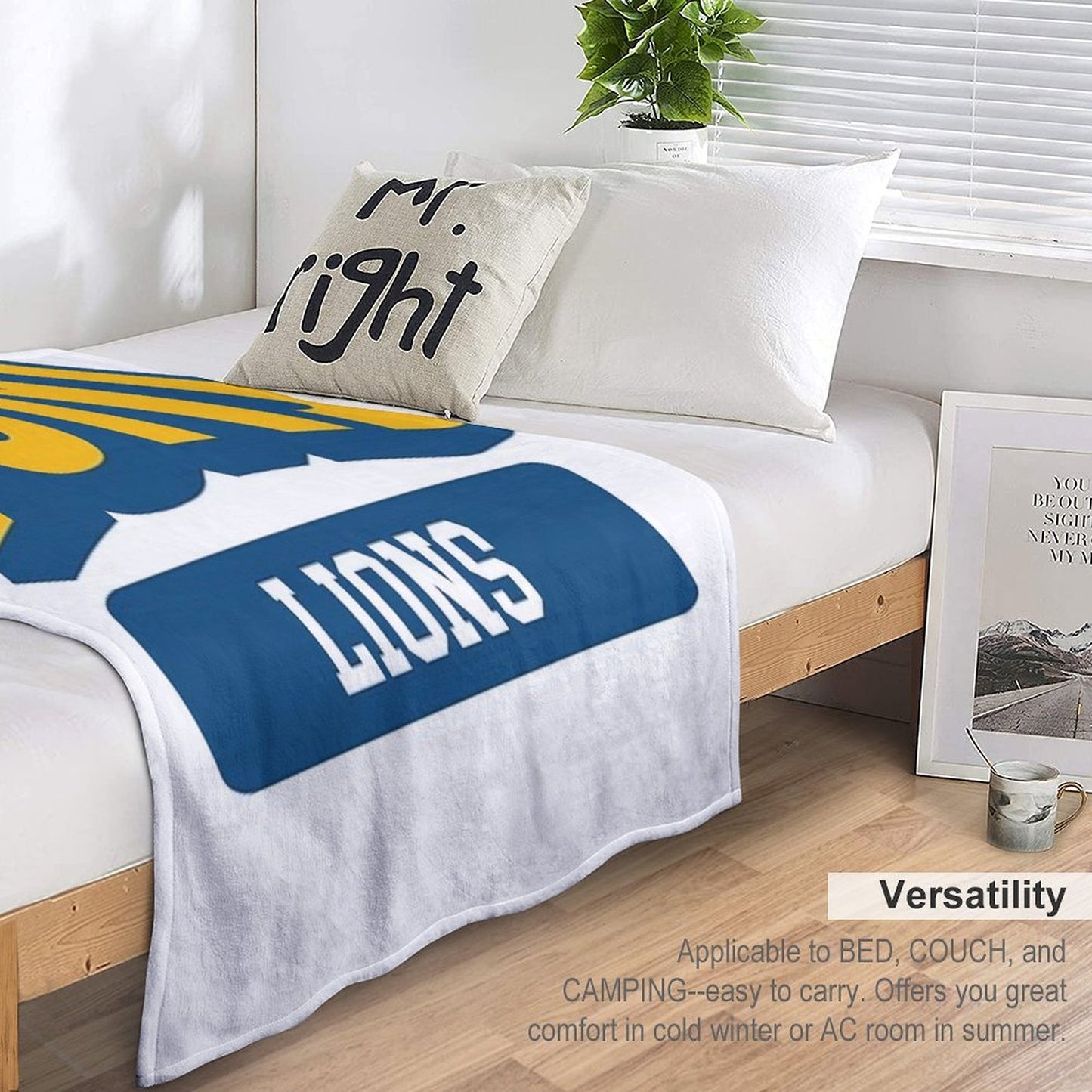 TCNJ Lions Collegiate Arch Comfort Throw Blanket