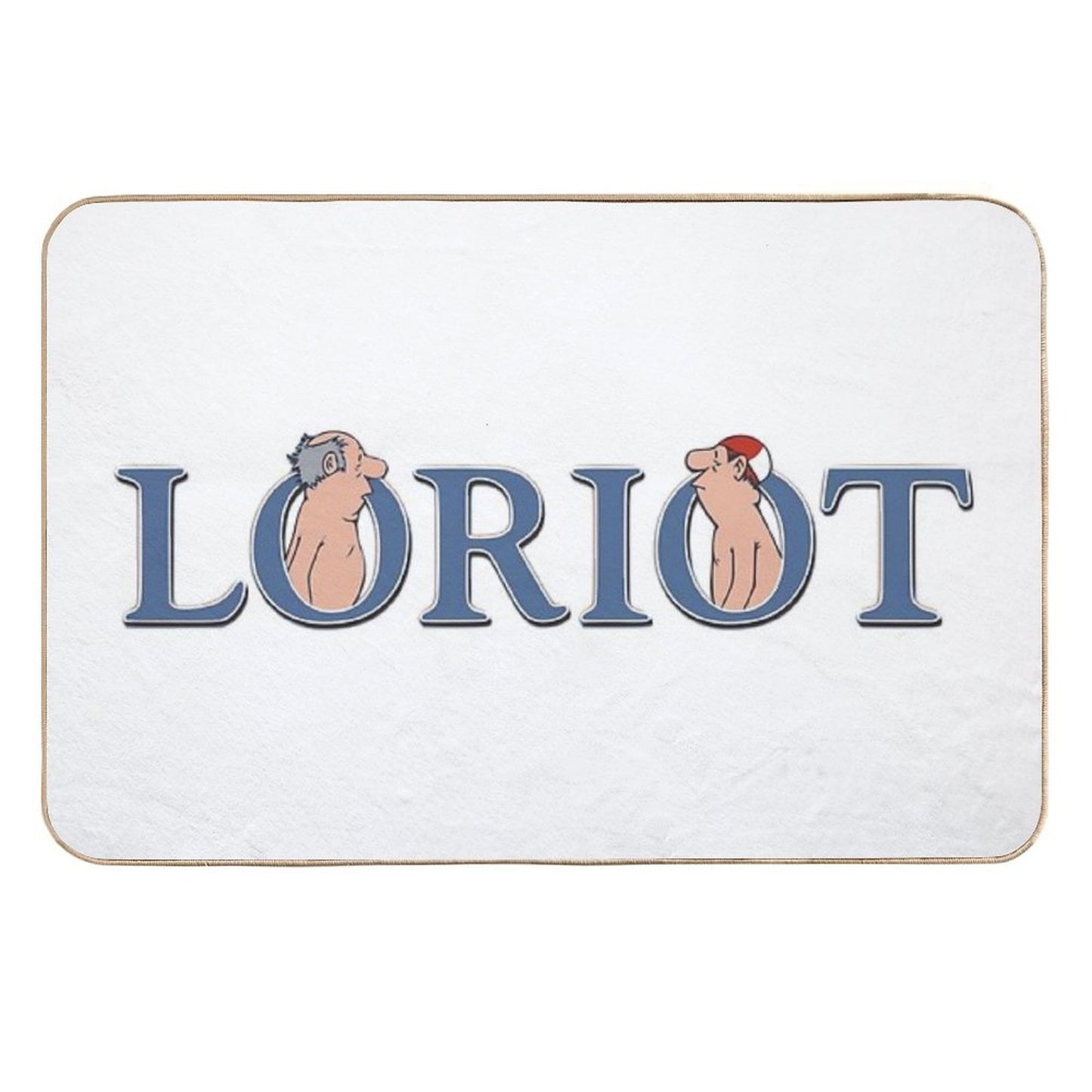 Loriot, Gentlemen in The Bathroom Non-Slip Bath Mat