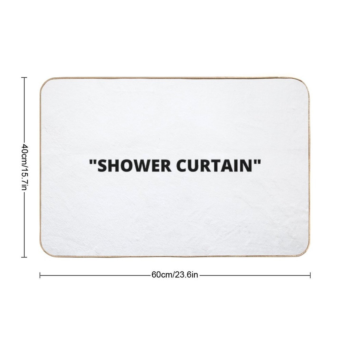 SHOWER CURTAIN Rapid-Drying Bath Mat