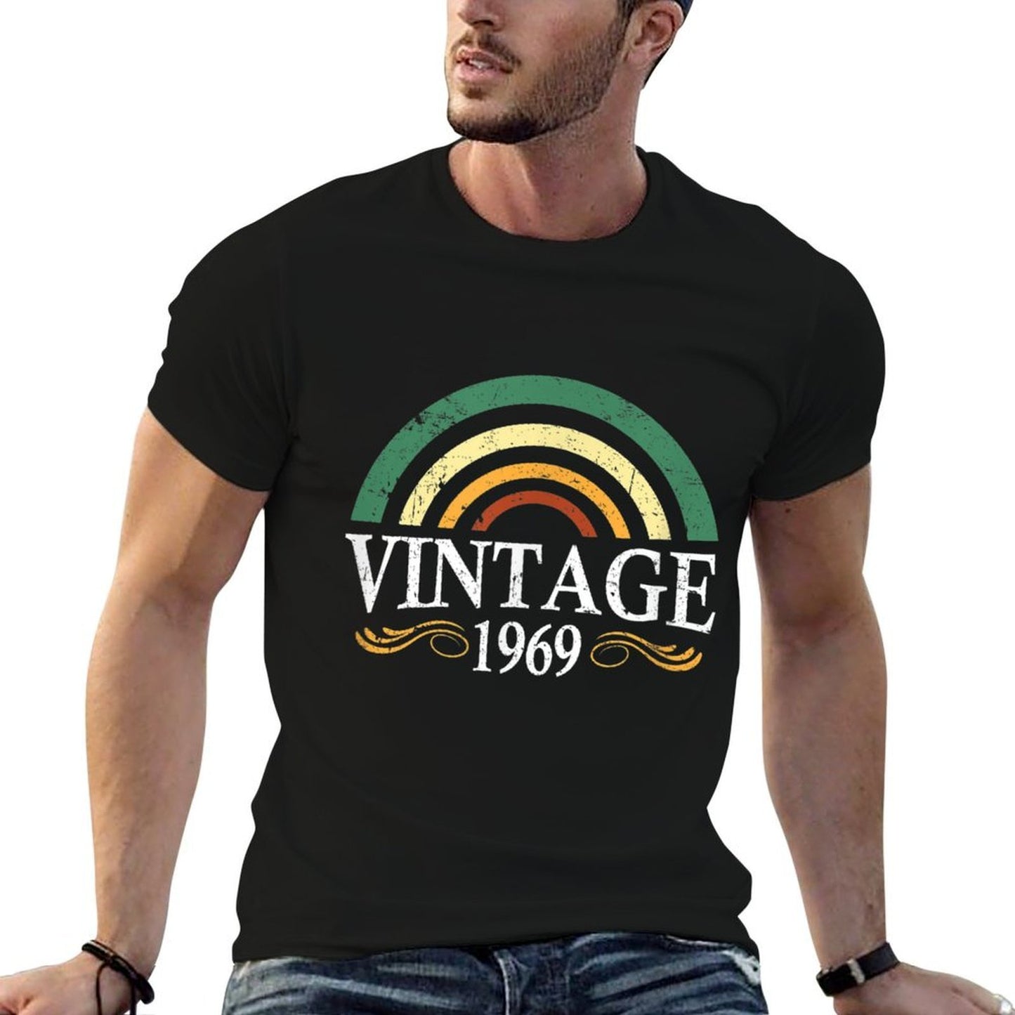 50th Birthday Vintage Retro 1969 Gift Men Women Eco-friendly Material T-Shirt