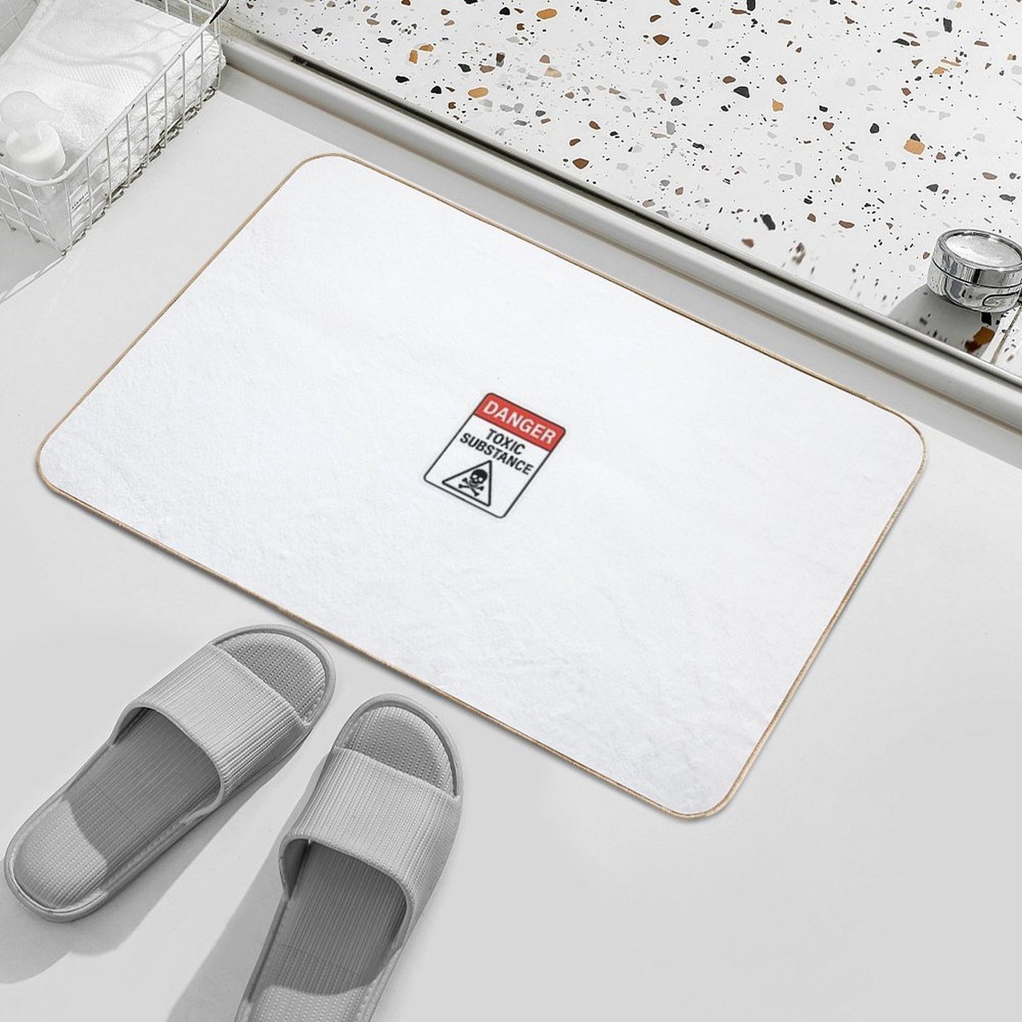 Dihydrogen Monoxide Rapid-Drying Bath Mat